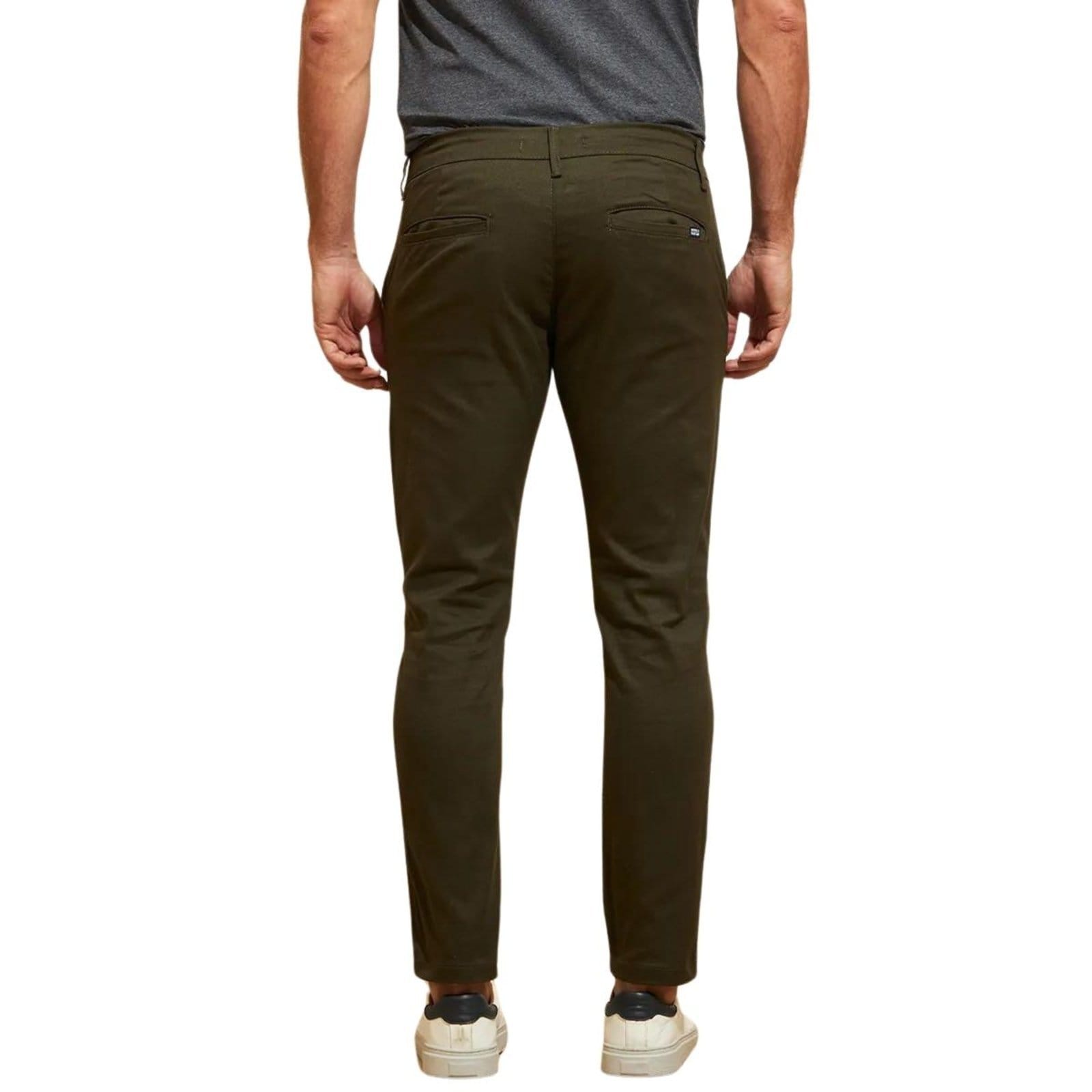Vista 2 Calça de Sarja FMF Chino Com Bolso Traseiro Embutido Casual Militar FMF verde