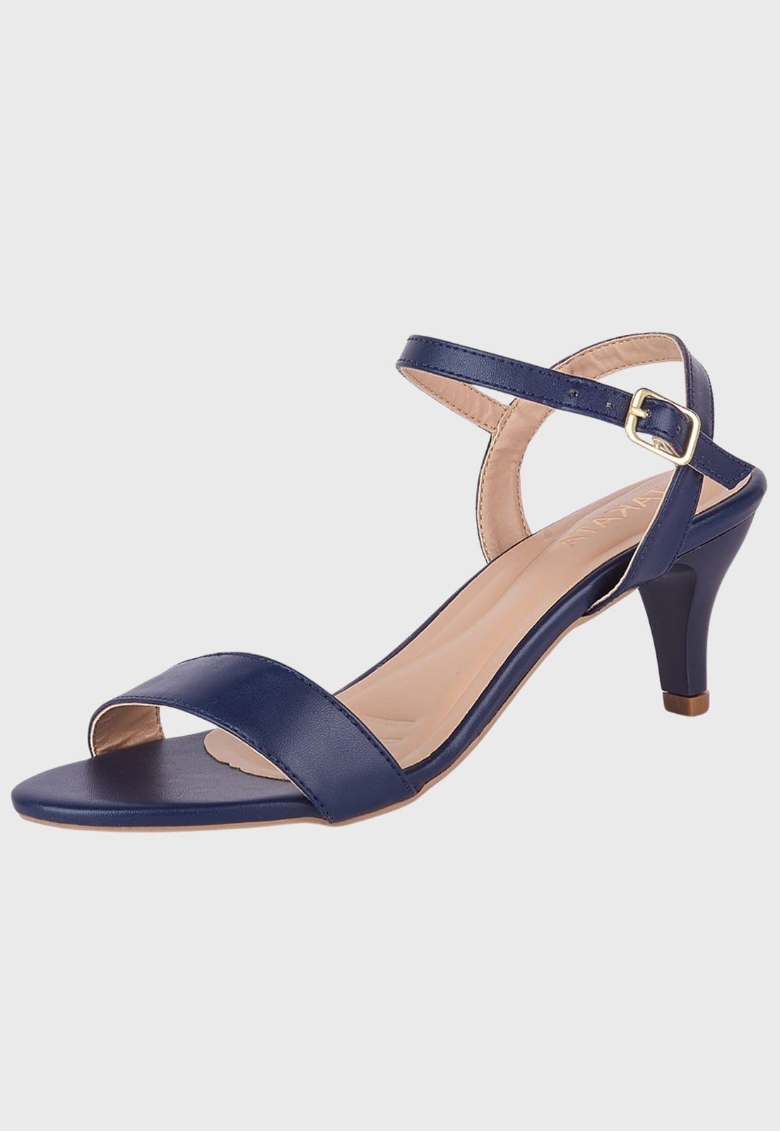 Sandália Feminina Takata Salto Baixo Fino Médio Lisa Tiras Clássica