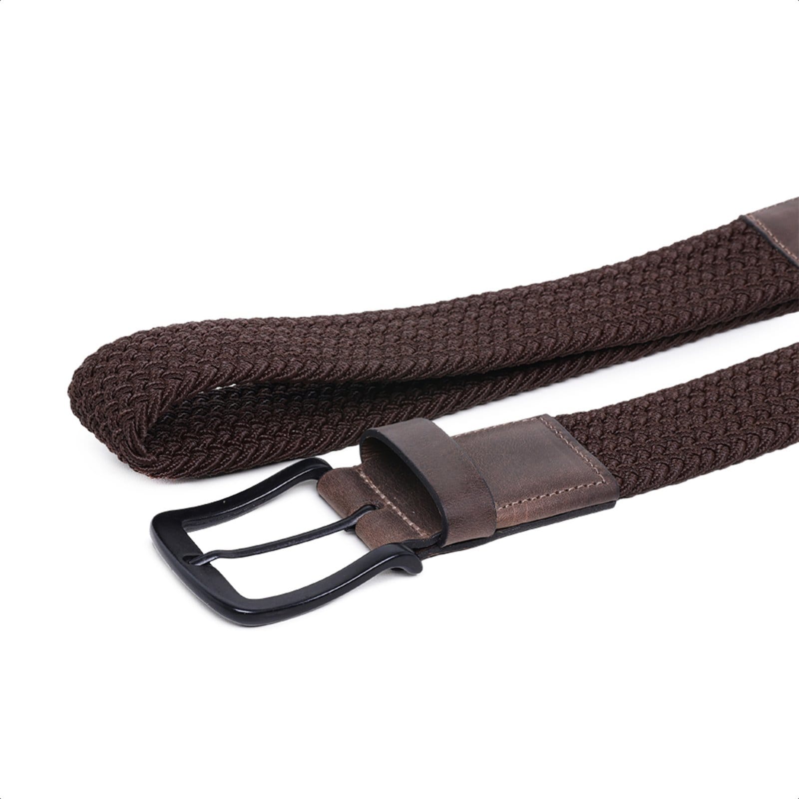 Cinto Masculino Esportivo De Couro e Elastico Casual Trançado