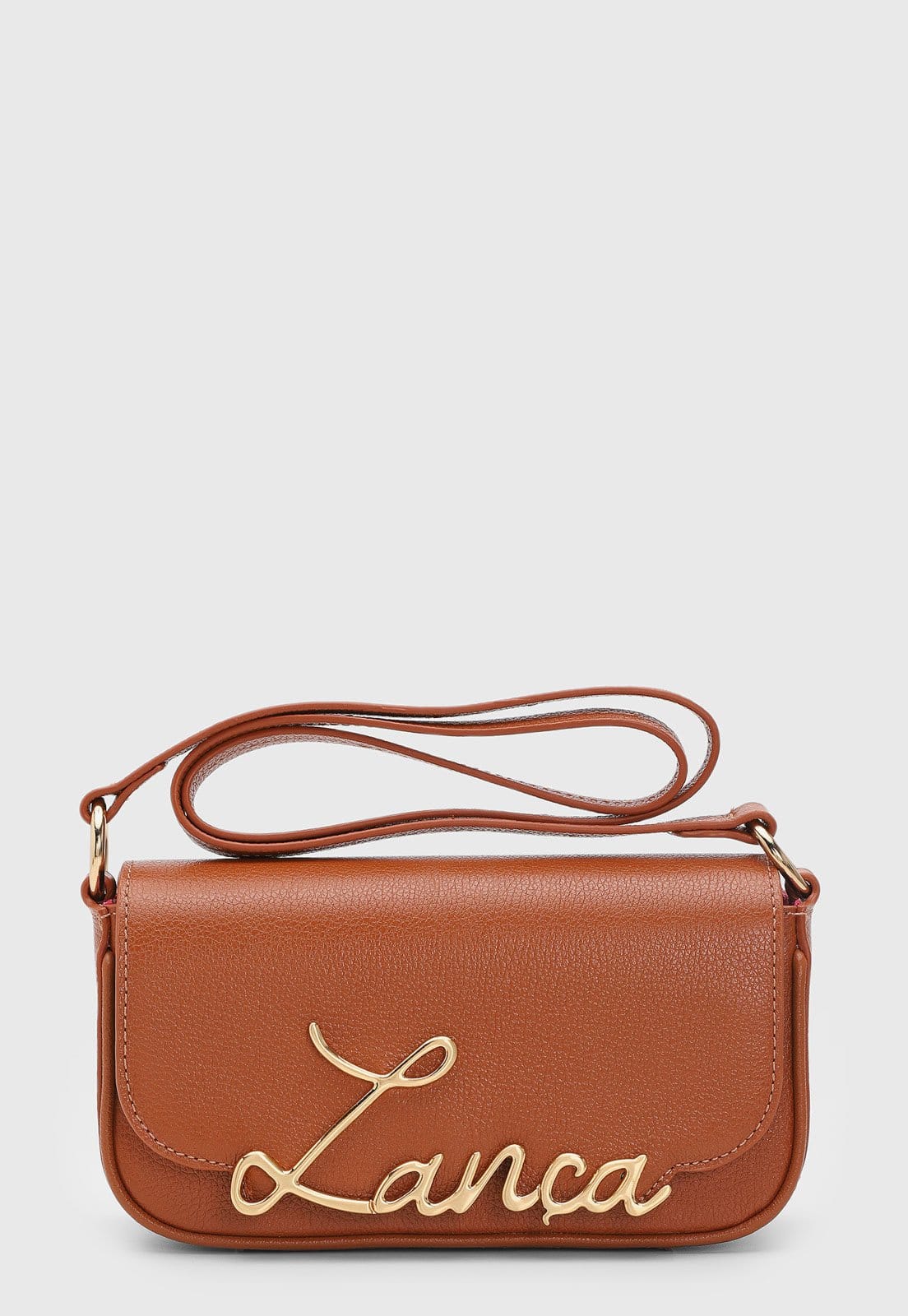 Bolsa Feminina Lança Perfume Logo Metalizado