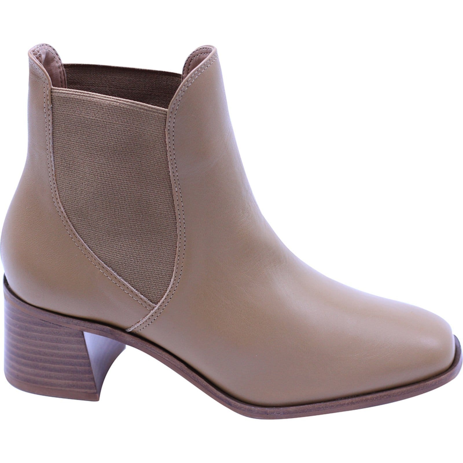 Bota Caramelo Couro Cano Curto Tabita 11223058 Claro