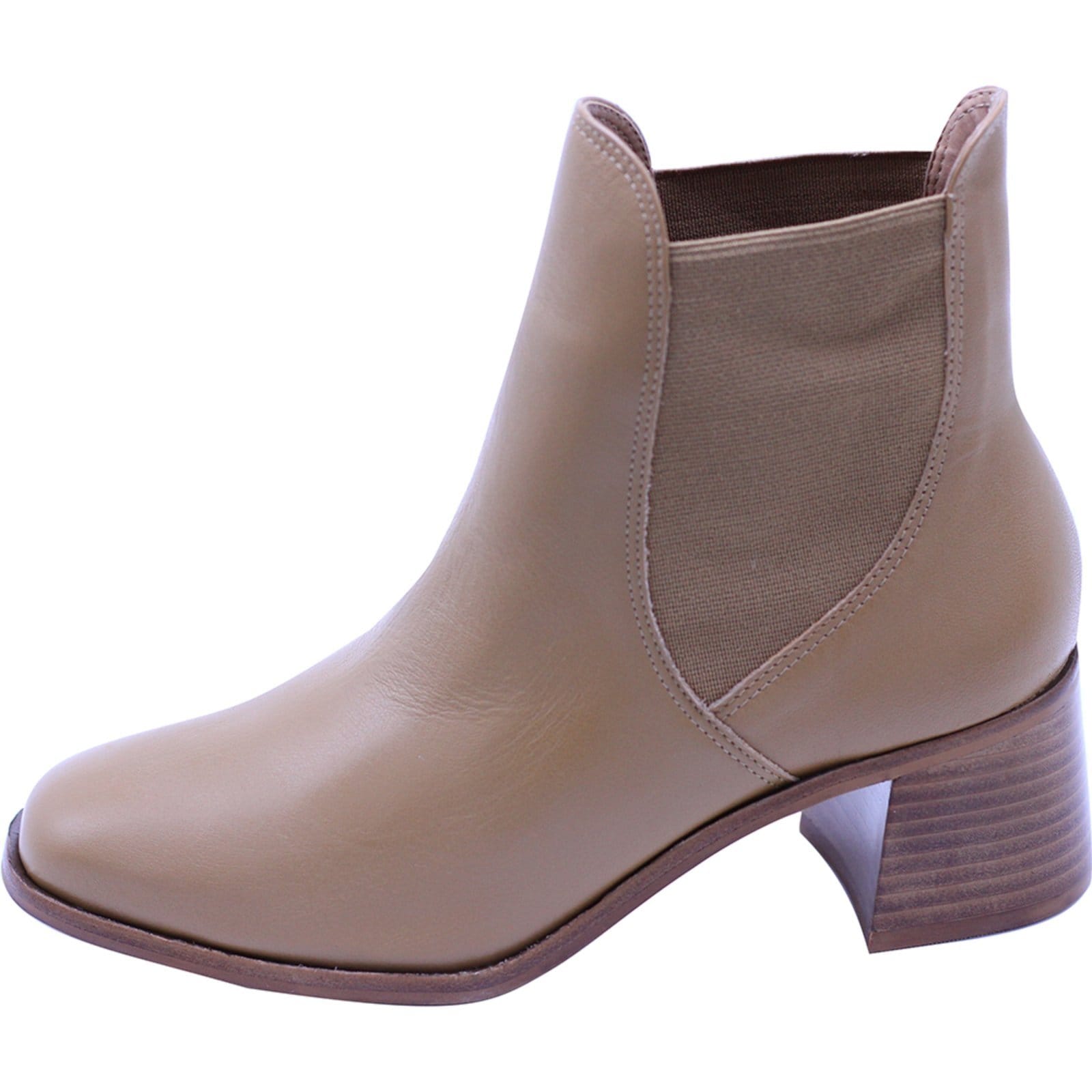 Vista 2 Bota Caramelo Couro Cano Curto Tabita 11223058 Claro Tabita marrom