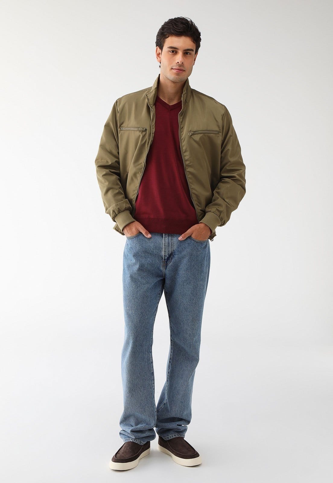 Vista 2 Jaqueta Corta Vento Broken Rules Pocket Broken Rules verde