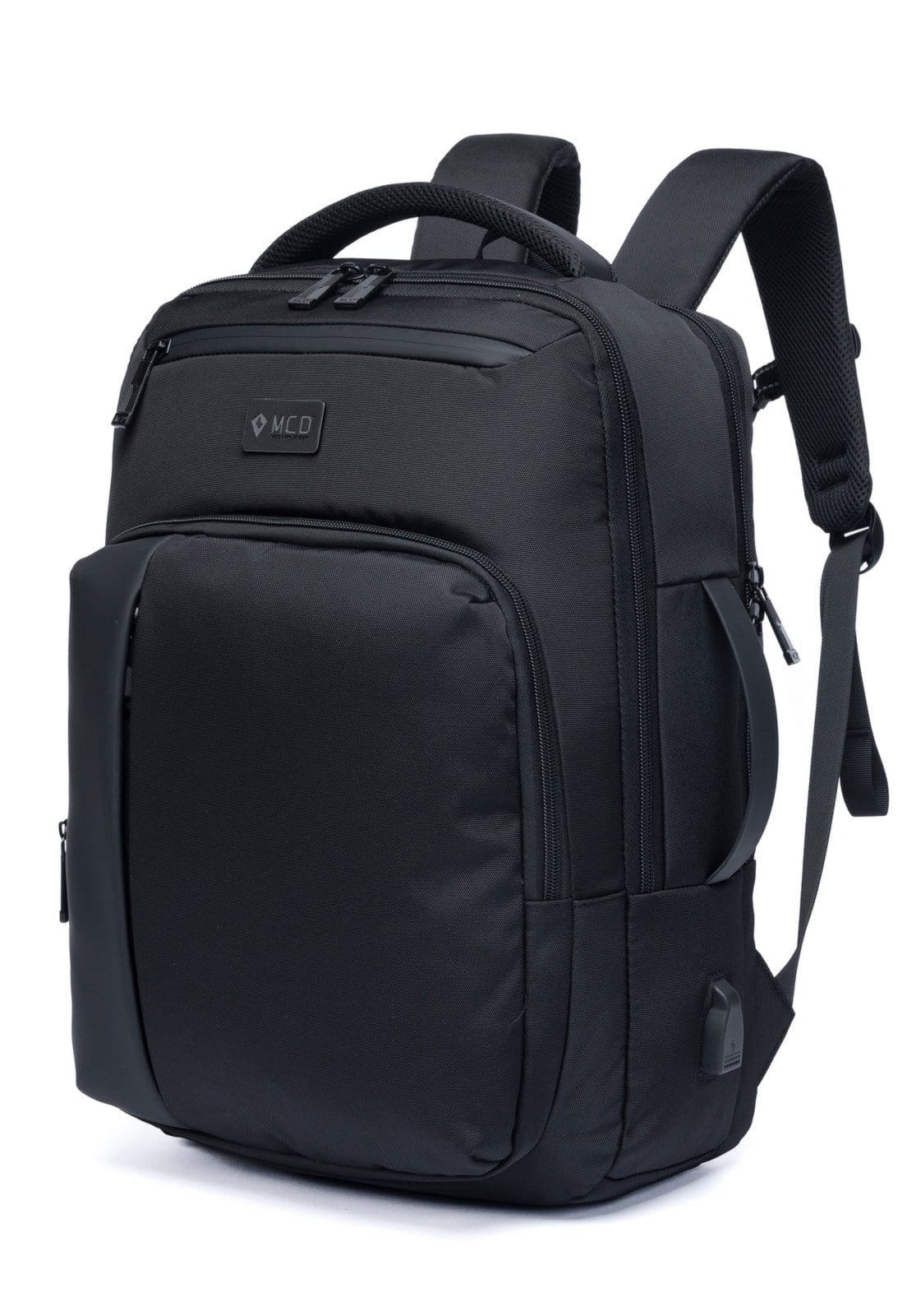 Vista 2 Mochila Executiva Bolsa Masculina MCD Notebook Espaçosa Resistente MCD preto