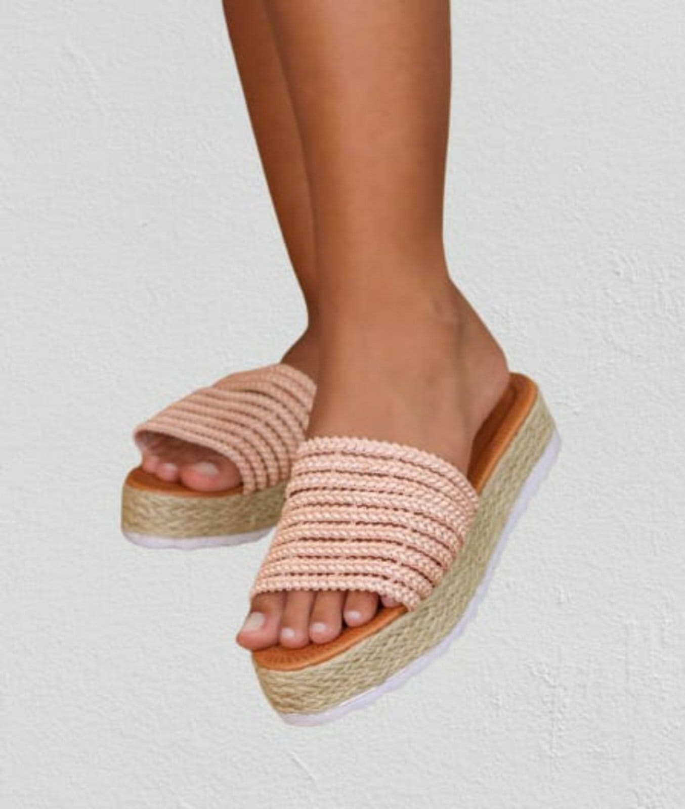 Sandália Delazari Flatform Trança