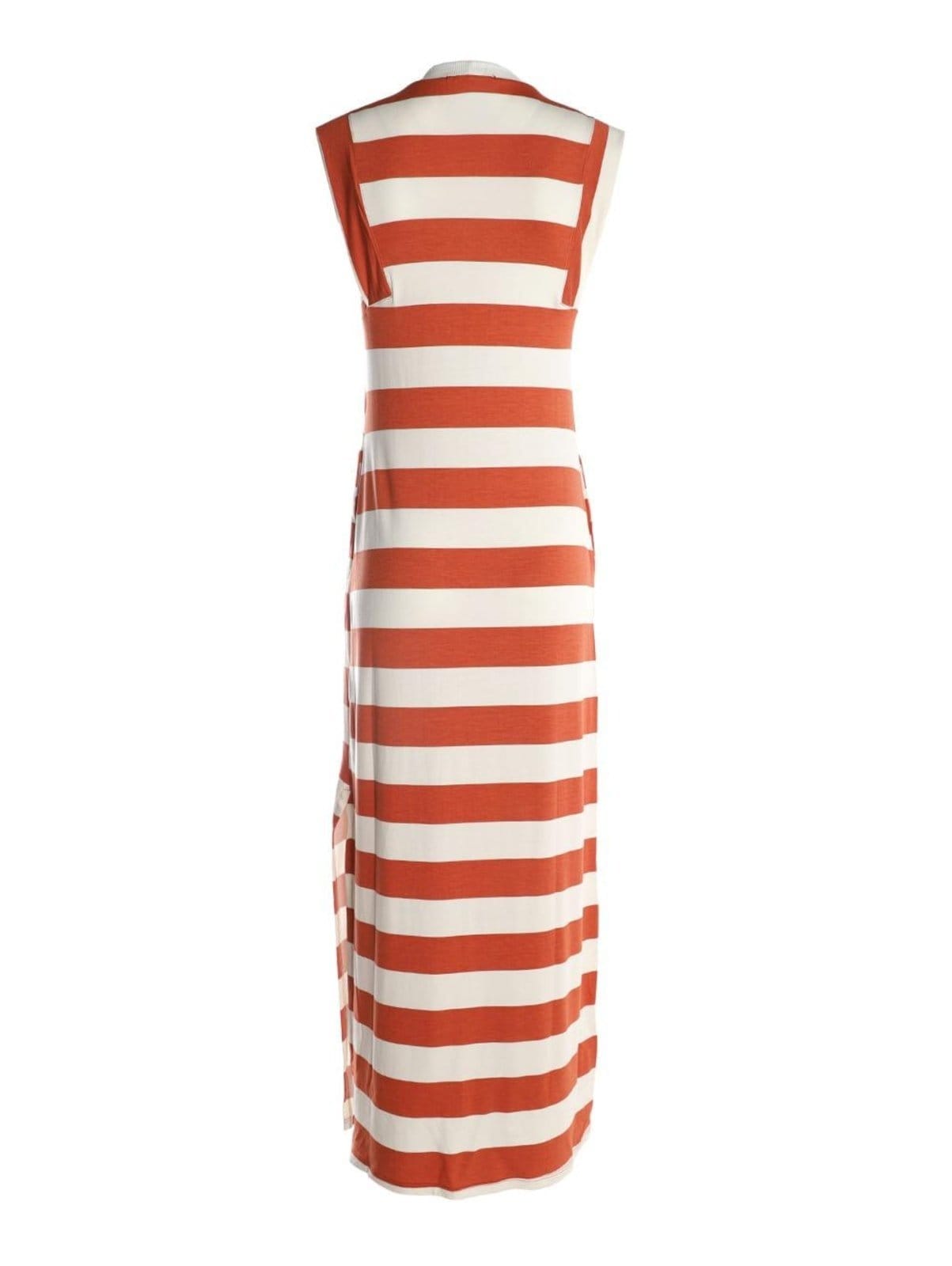 Vista 2 Vestido Moletinho Listrado Autentique Feminino COBRE/COBRE/OFF WHITE Autentique bronze white