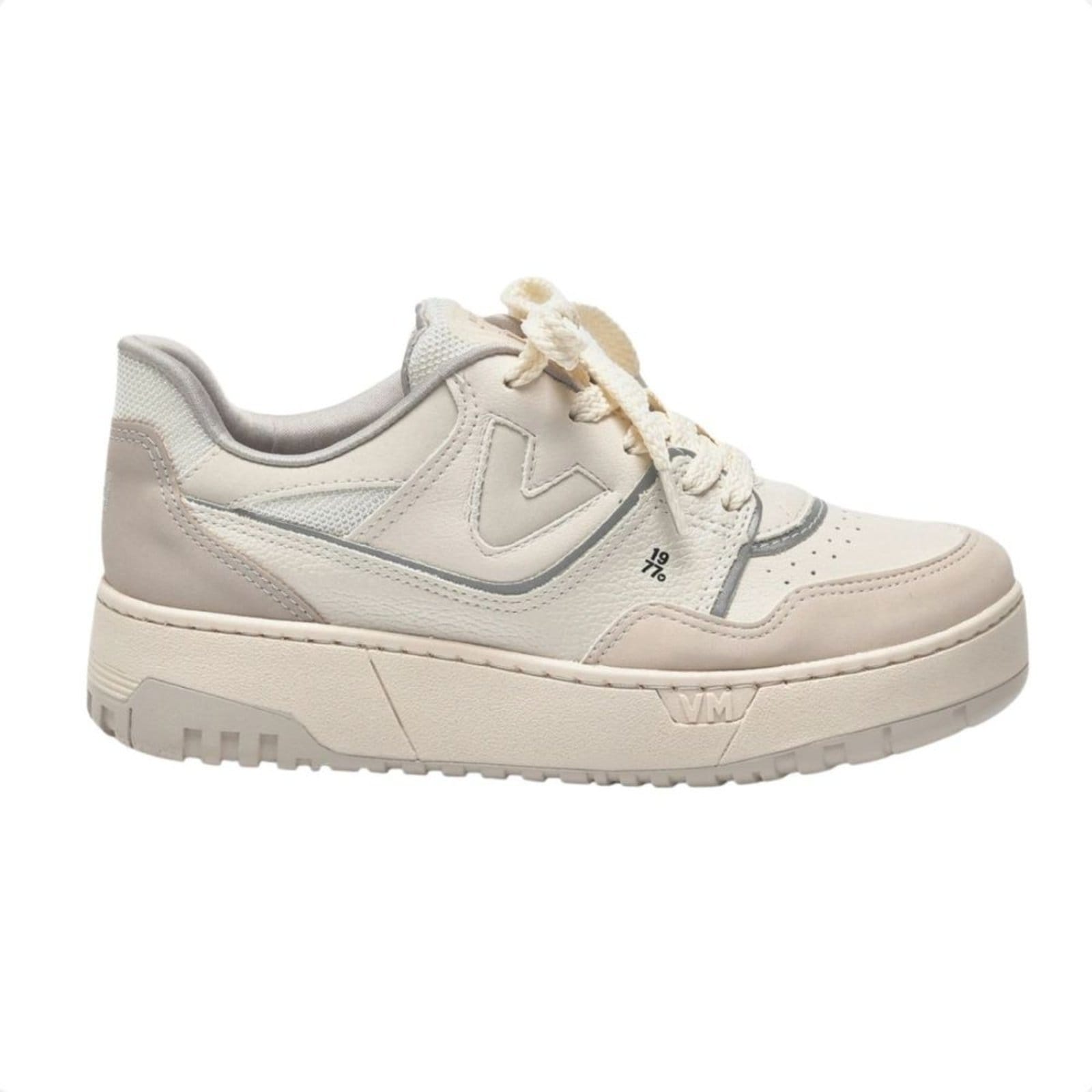 Tênis Casual Feminino Via Marte Off White