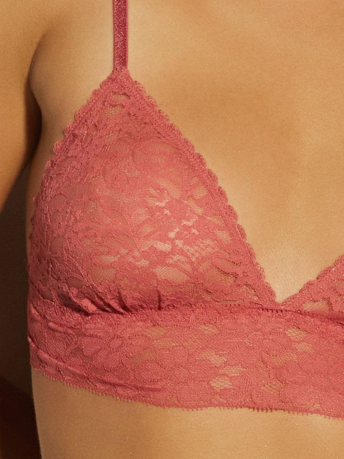 Sutiã Triângulo Renda Sweet Lace Rosa Blush - 2