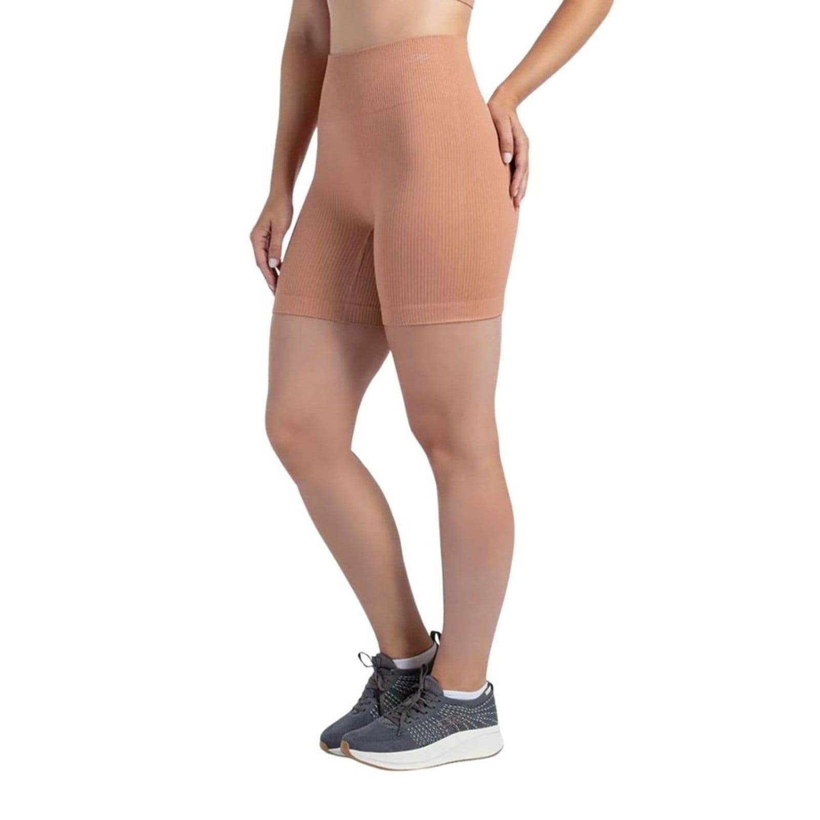 Vista 2 Bermuda Feminina Curta Olympikus Knit OLYMPIKUS bege