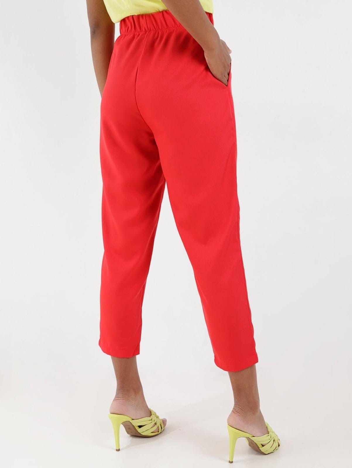Vista 2 Calça Clochard Autentique Feminina Autentique vermelho