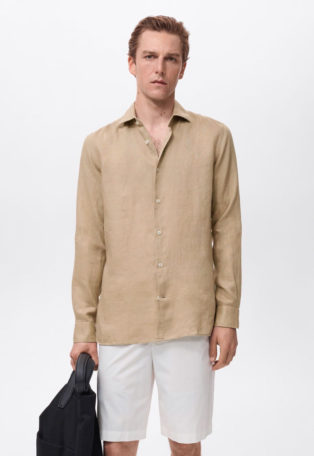 Camisa Masculina Mango Tucan Linho