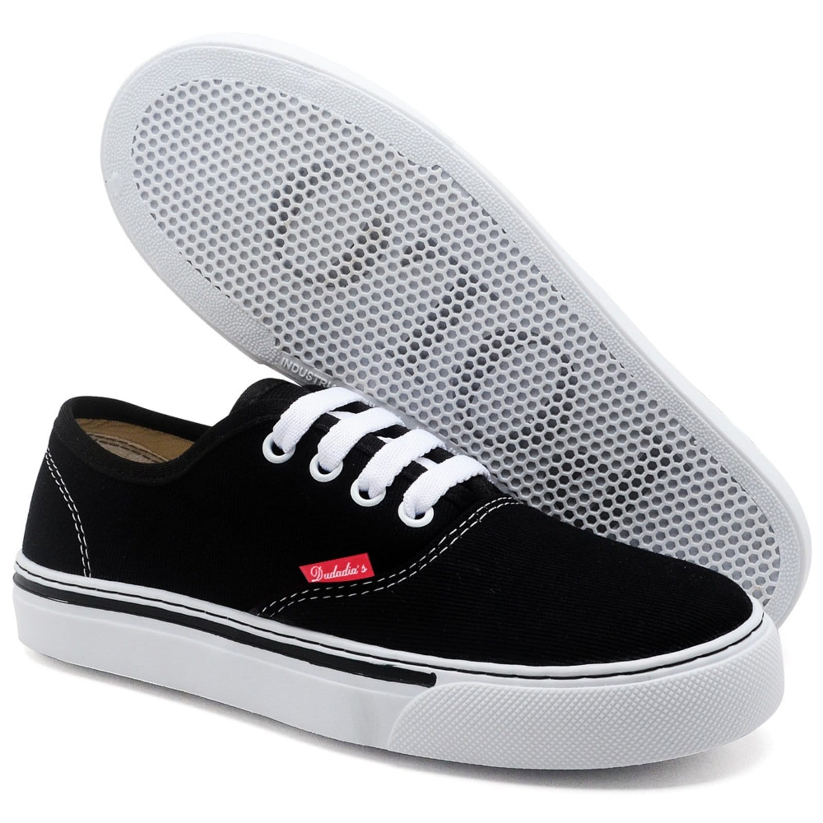 Vista 2 Tênis Feminino Casual Old Schooll Polo Blu Leve e Praticidade Preto do 34 ao 39 Polo Blu preto blu