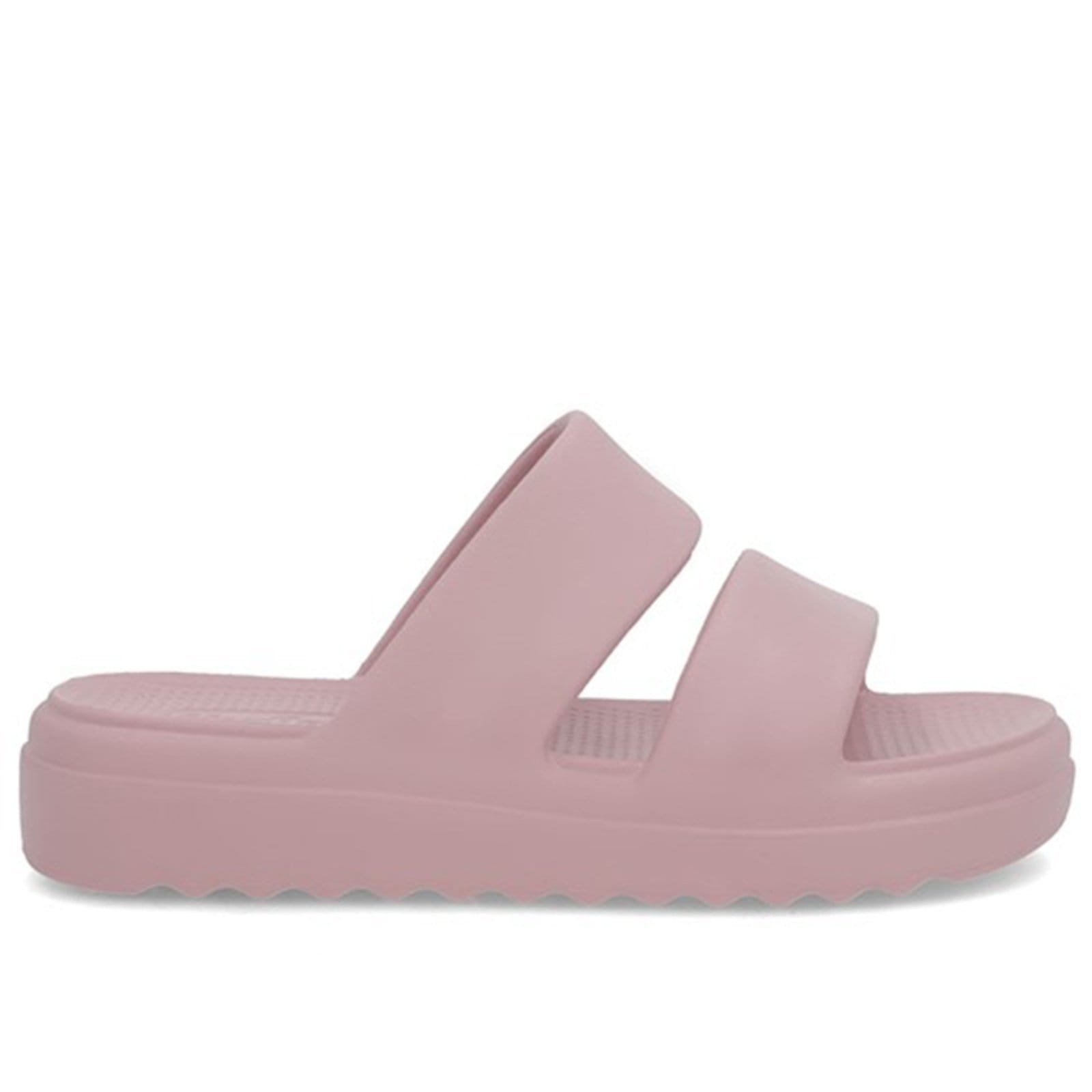 Chinelo Slide Usaflex Poofy Plataforma Feminino Rose - 002