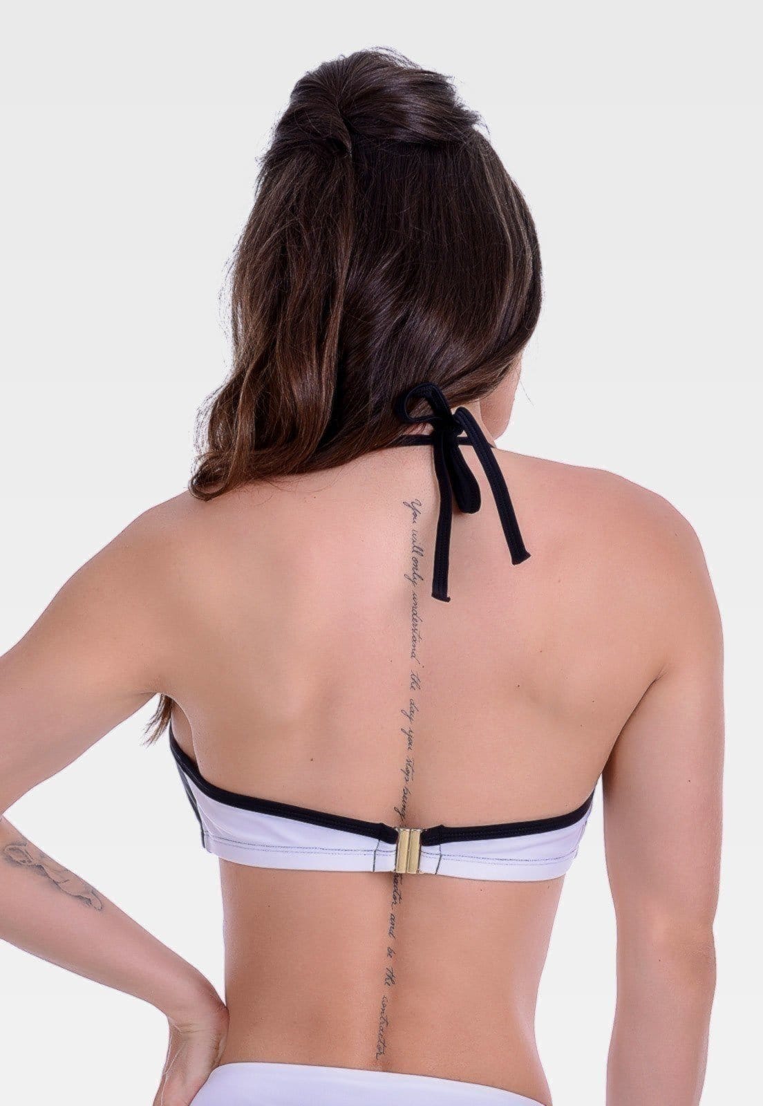 Vista 2 Top Summer Soul Meia Taça Com Bojo e Branco Summer Soul preto