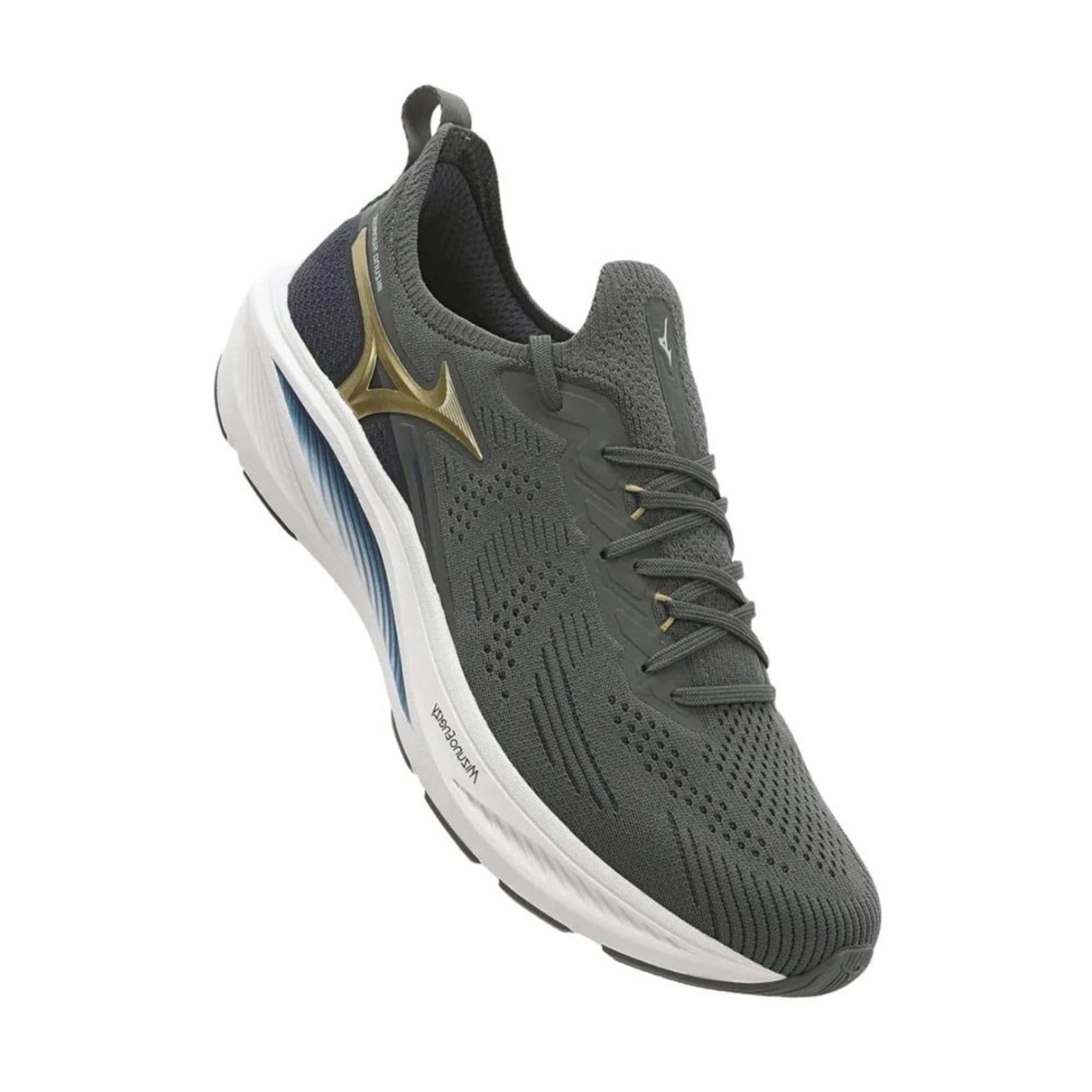 Vista 2 Tênis Corrida Masculino Mizuno Sunrise Chumbo Mizuno cinza