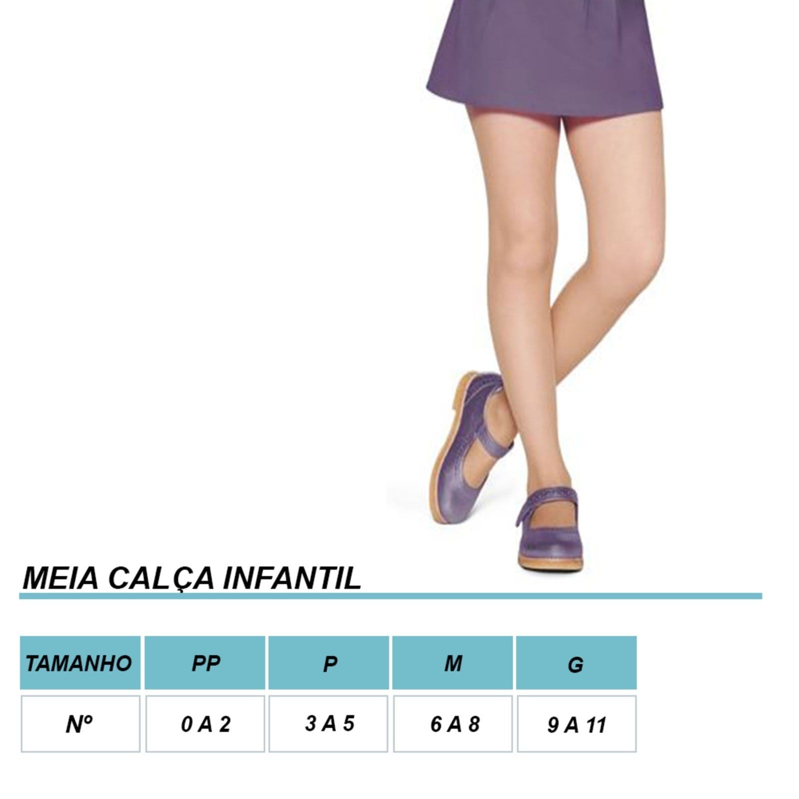 Vista 2 Meia Calça Fina Lobinha Fio 20 02570 Natural Peach Lupo bege natural