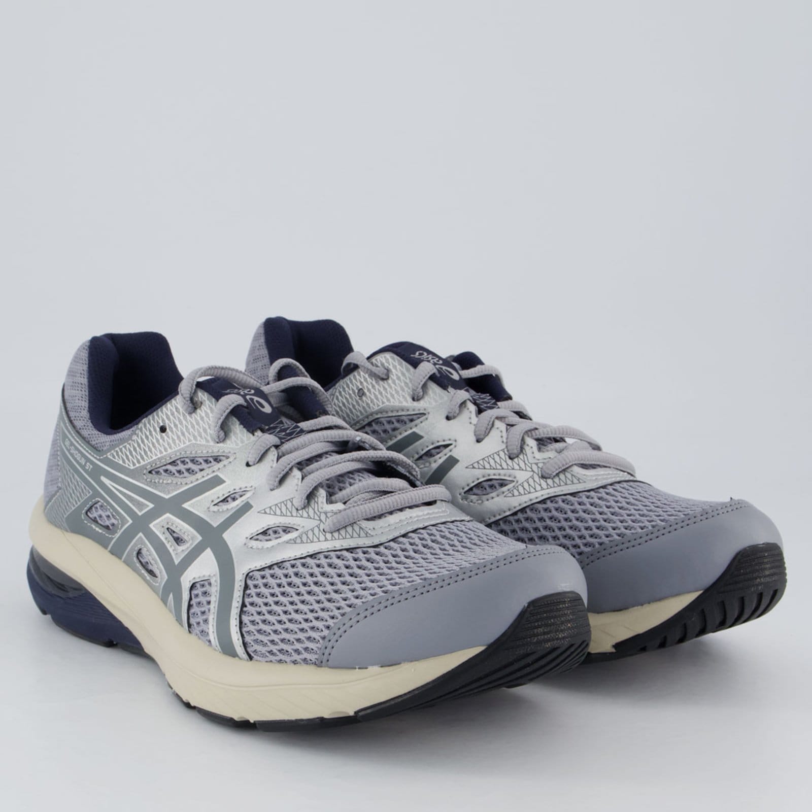 Vista 2 Tênis Asics Gel Shogun ST e Prata ASICS cinza