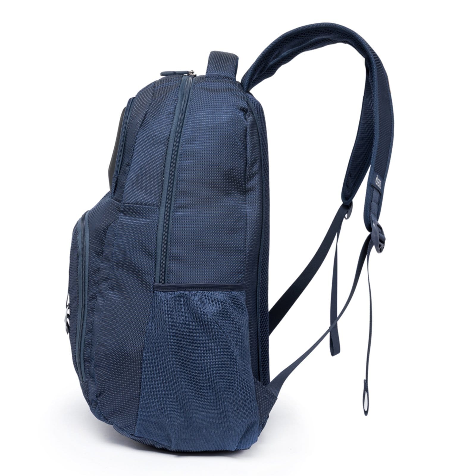 Vista 2 Mochila Masculina Executiva Notebook Trabalho Ozil Reforçada Ozil azul marinho