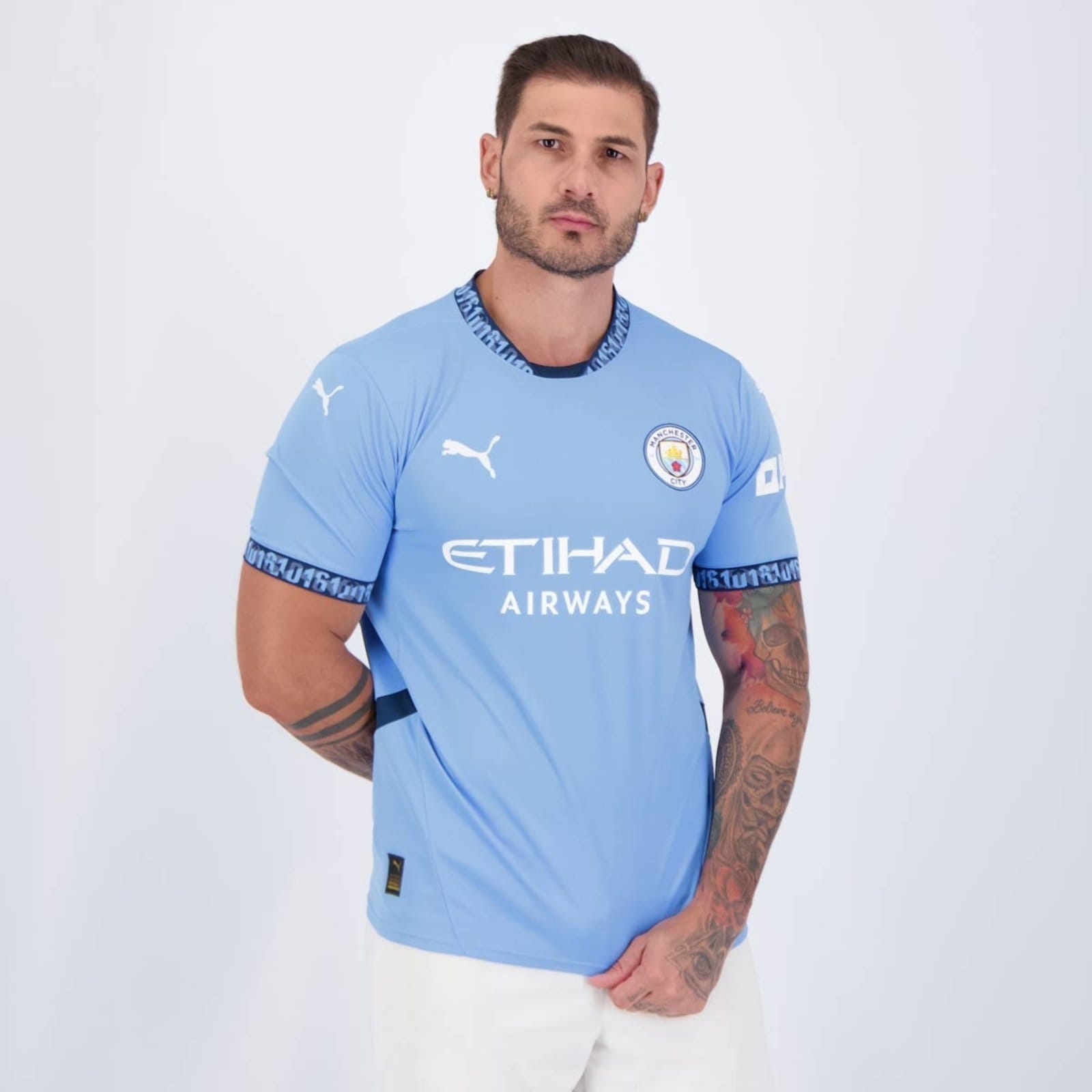 Vista 2 Camisa Puma Manchester City Home 2025 Puma azul