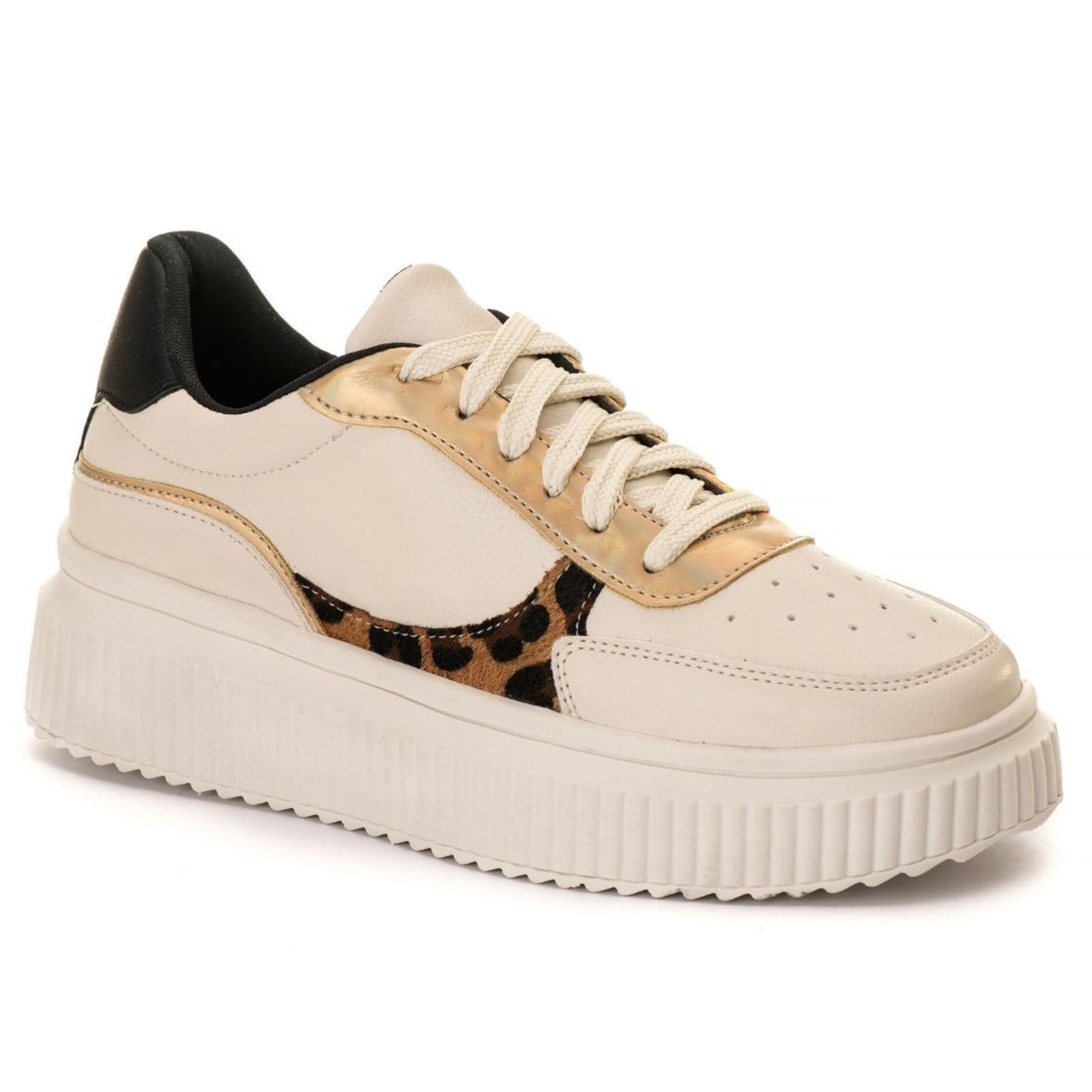 Vista 2 Tenis Creper Feminino Casual Conforto Off White Estilo Shoes off-white white