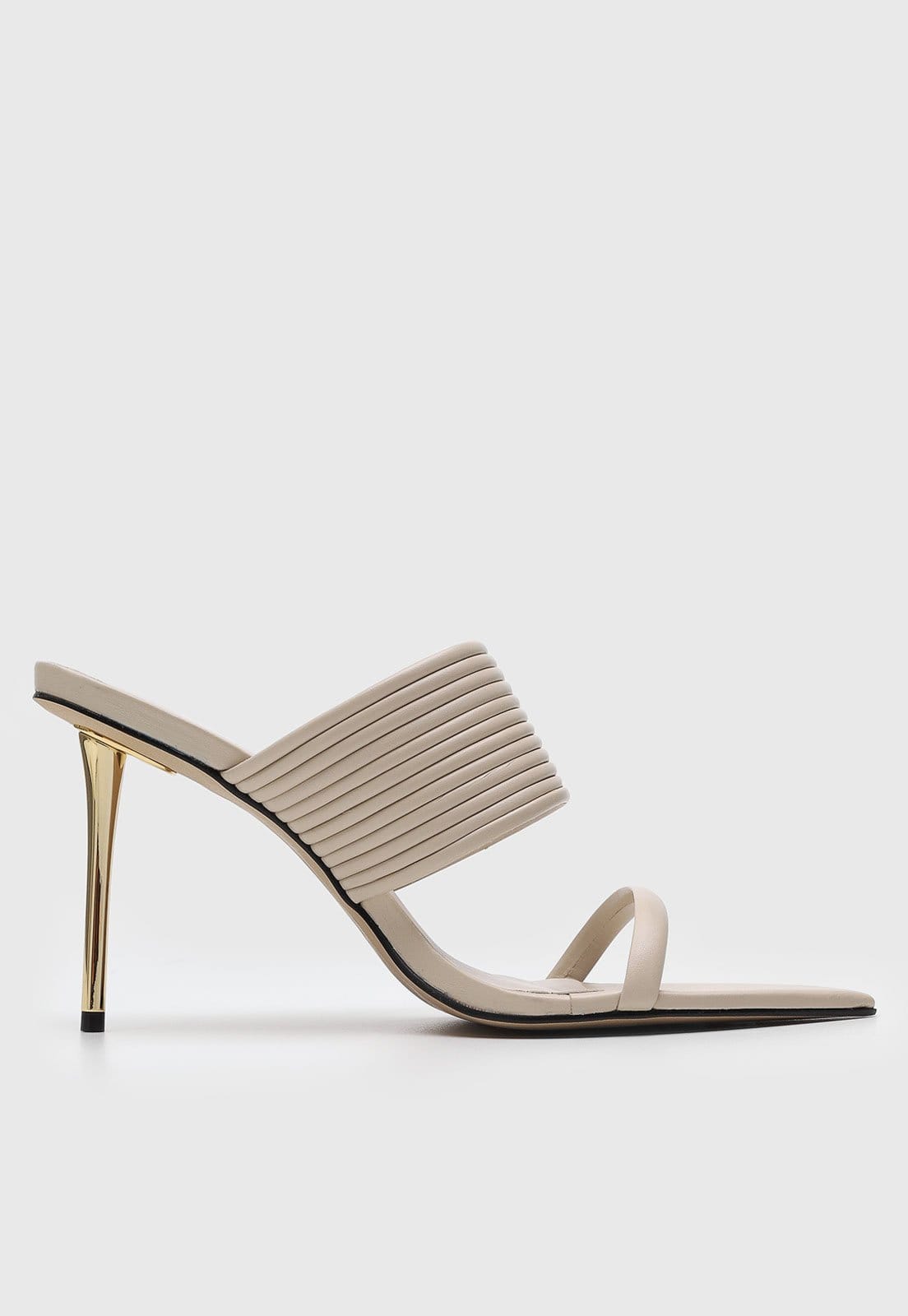 Vista 2 Sandália Feminina Lança Perfume Salto Fino Alta Off-white Lança Perfume off-white white