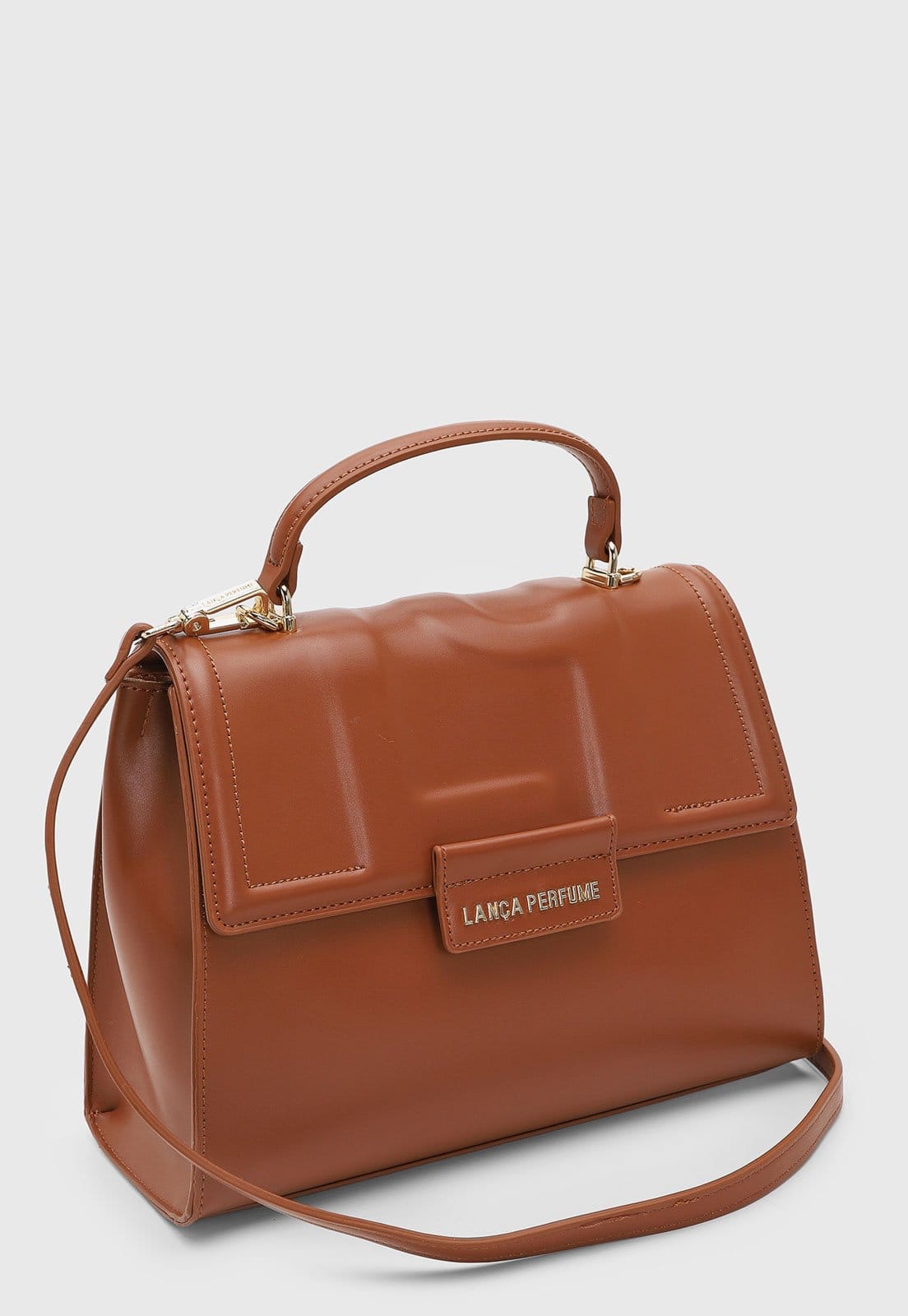 Vista 2 Bolsa Feminina Lança Perfume Estruturada Lança Perfume marrom