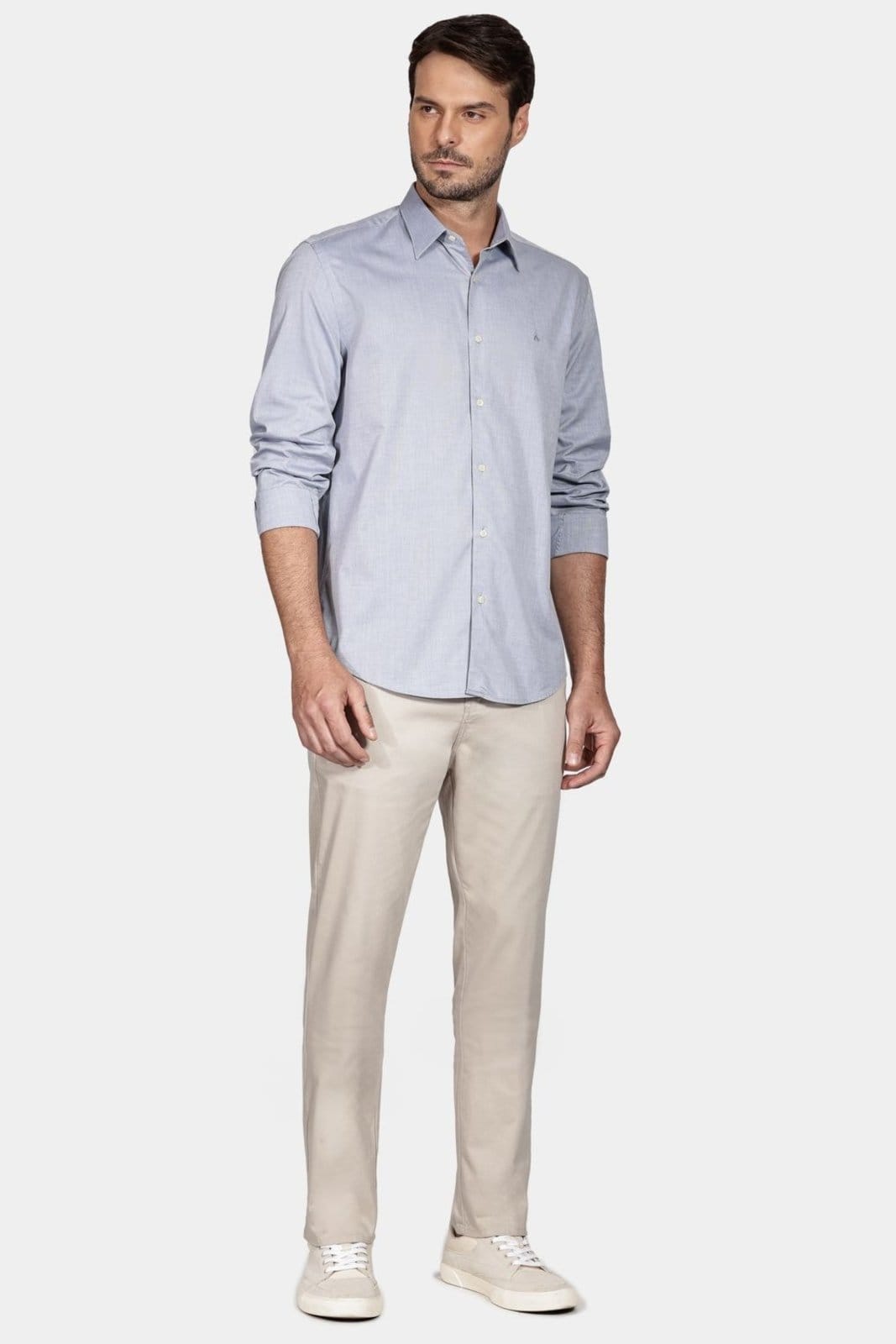 Vista 2 Camisa Aramis Manga Longa Regular Jeans Aramis azul