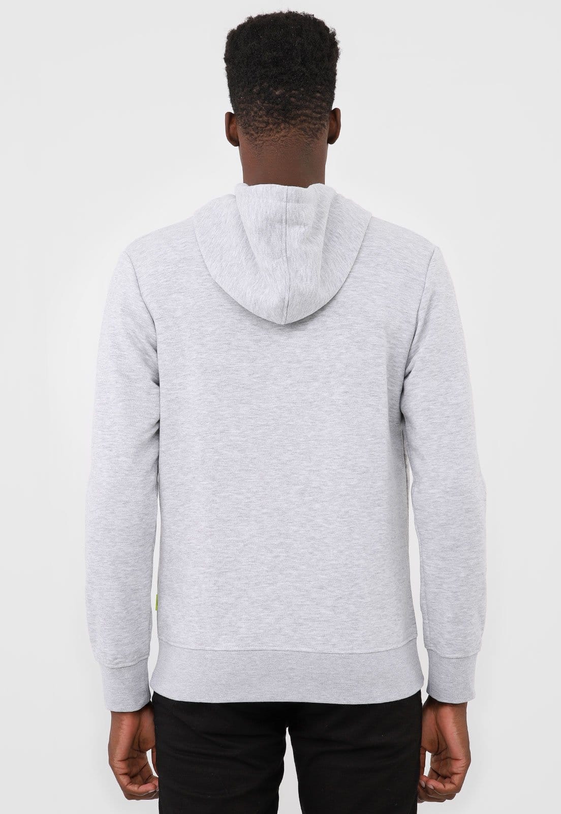 Vista 2 Blusa de Moletom Flanelada Fechada Jack & Jones Logo jack & jones cinza