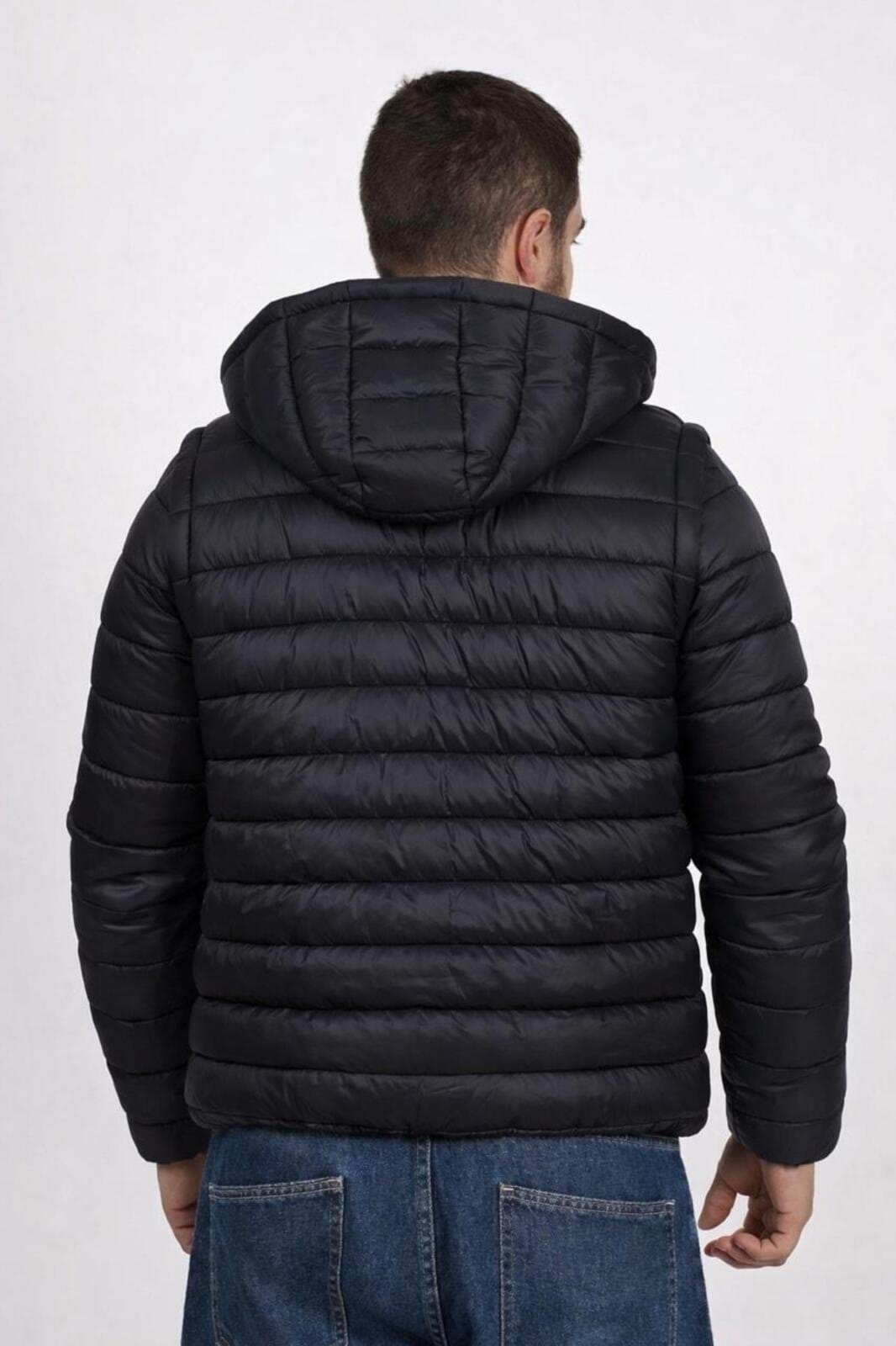 Vista 2 Jaqueta Masculina Sh Fashion Vira Colete Inverno Cor SH FASHION preto