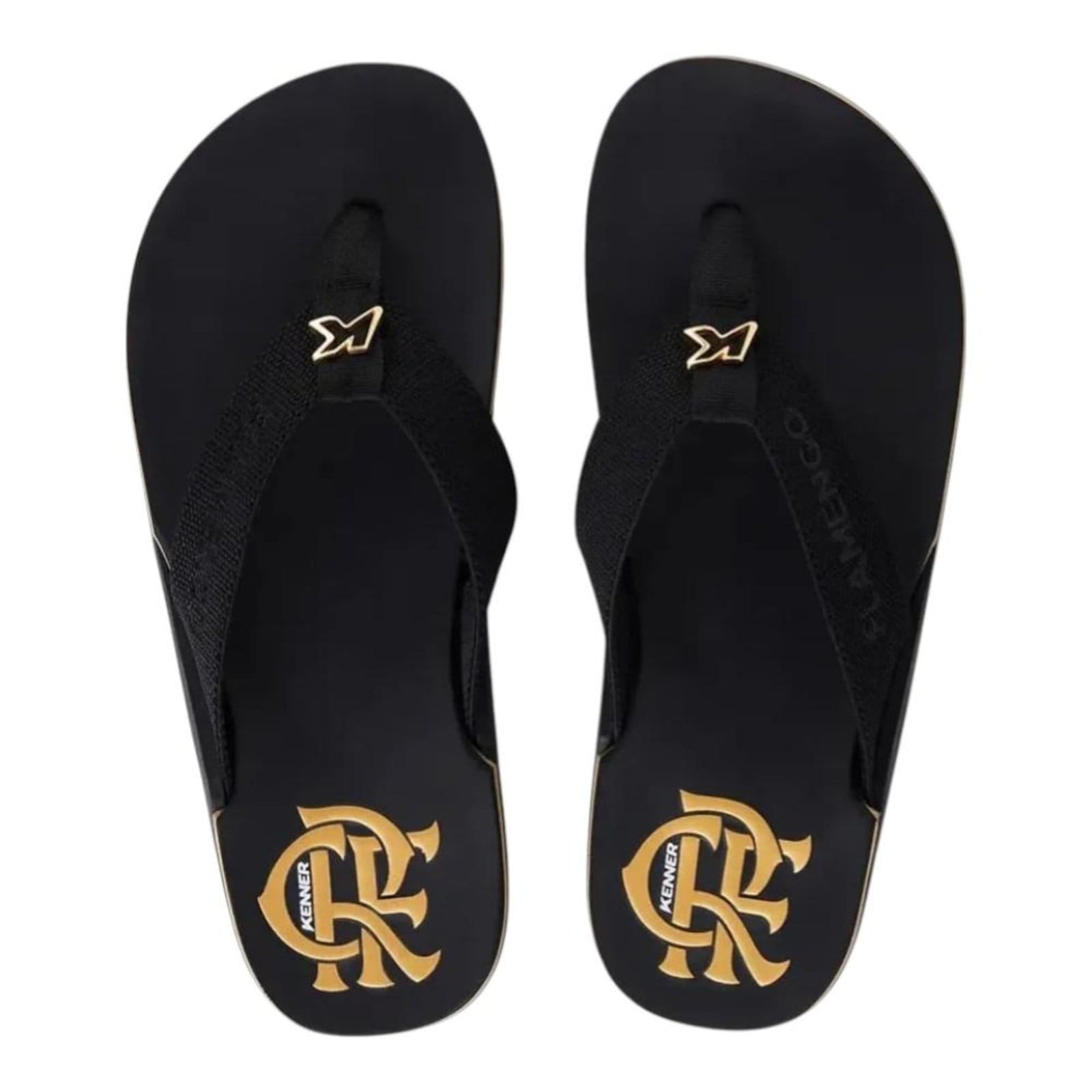 Vista 2 Chinelo Kenner Collab Flamengo Nk6 Pro 745 preto