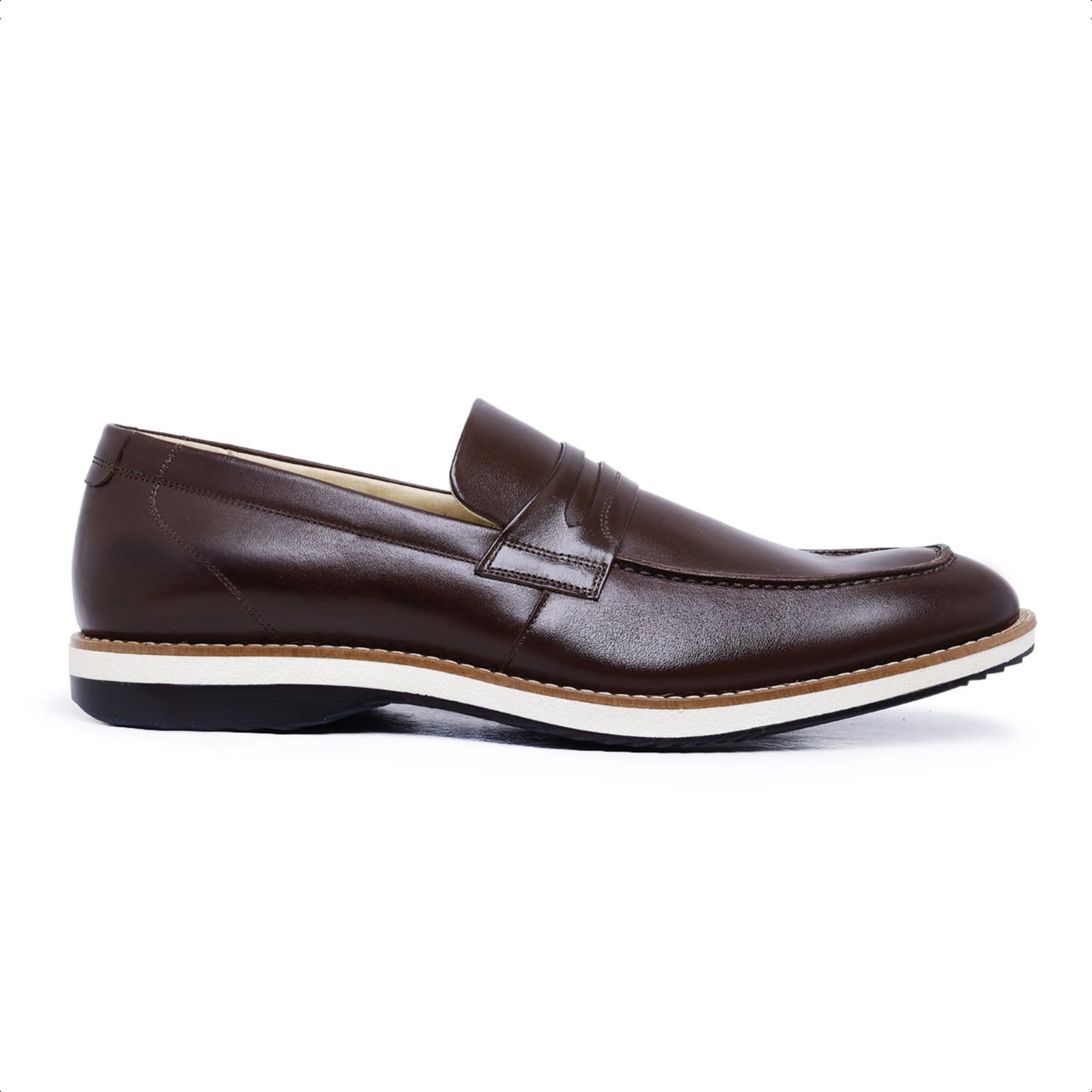 Sapato Casual Loafer em Couro Paulo Vieira cor Tabaco