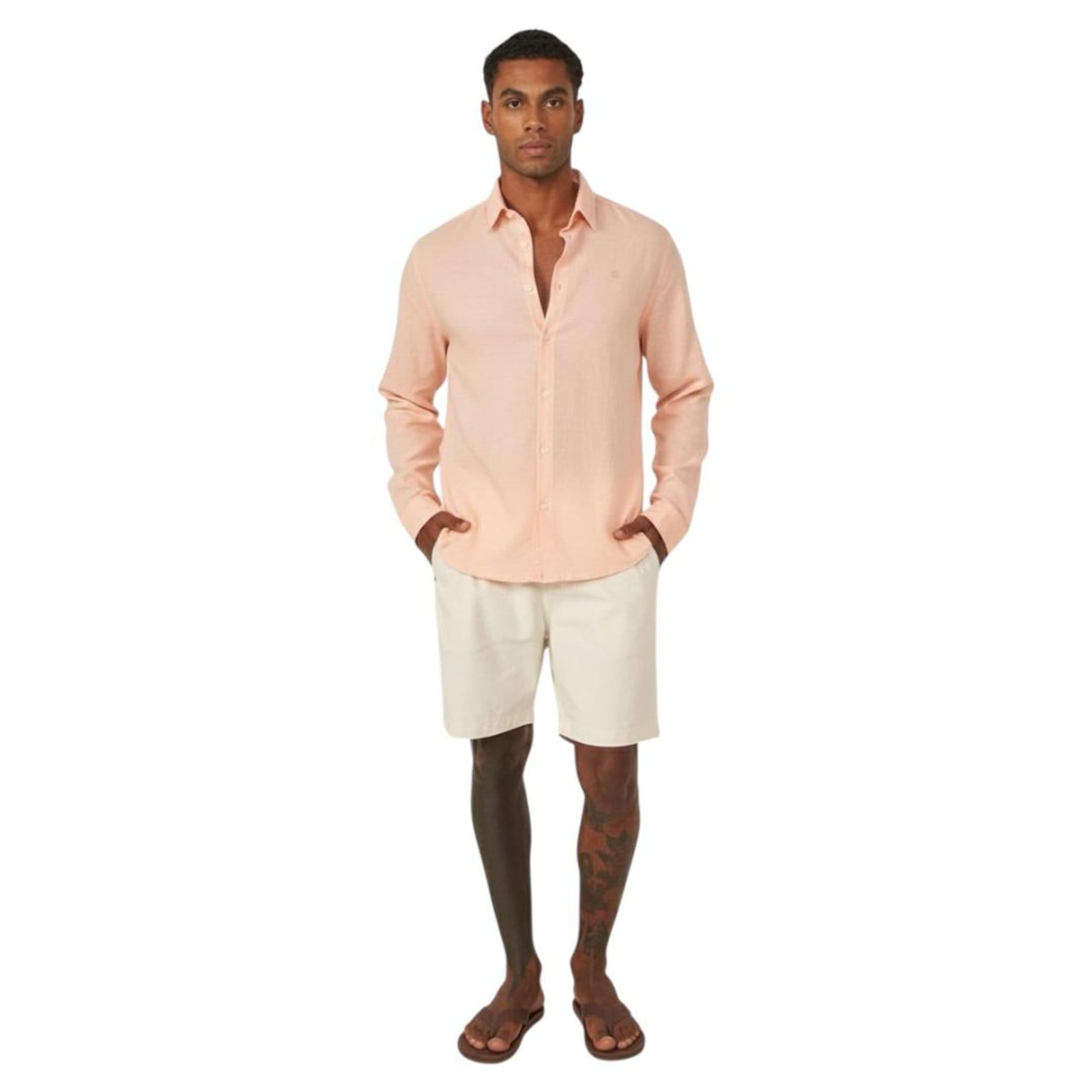 Vista 2 Camisa Manga Longa Relax Viscose Colcci Quartz Colcci rosa