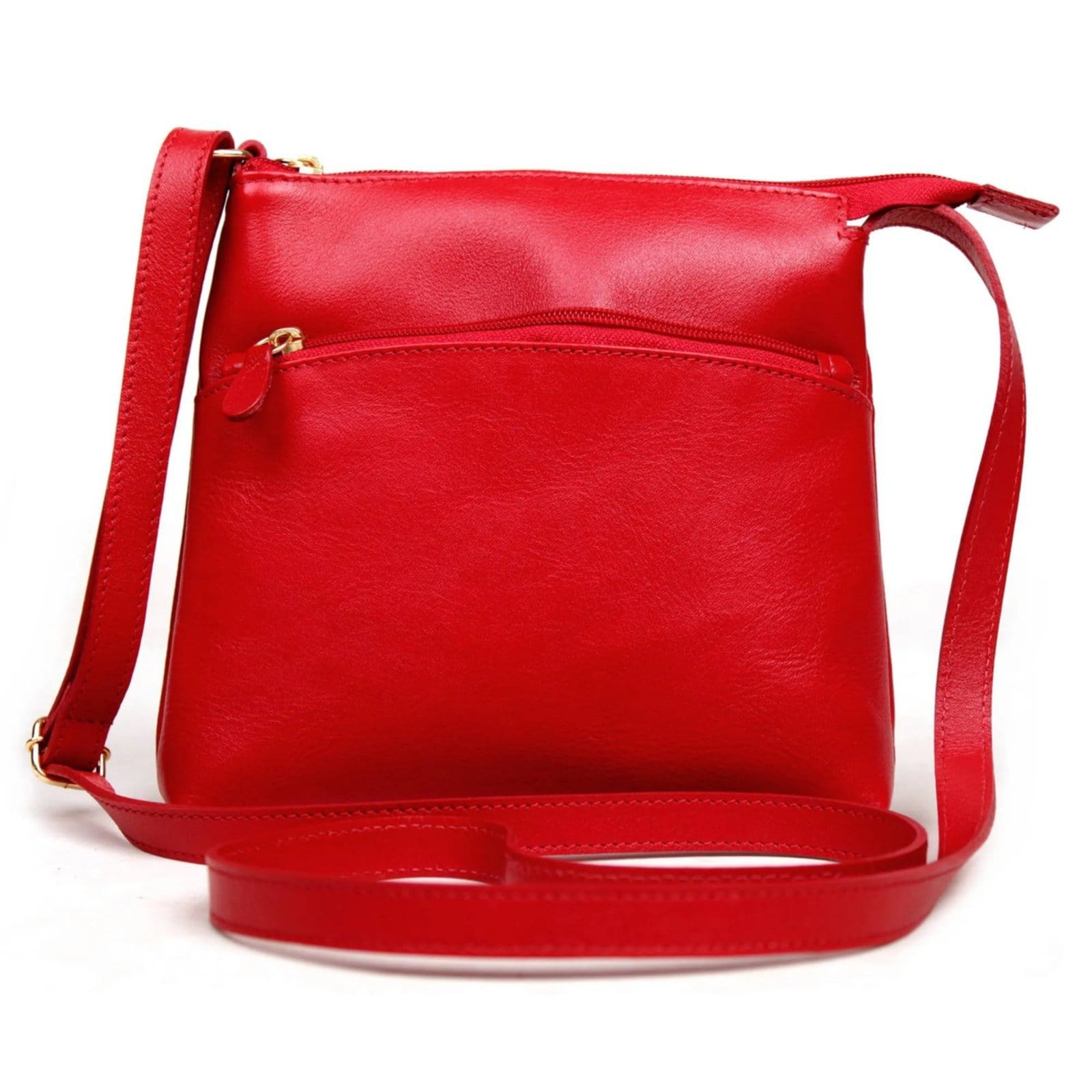 Vista 2 Bolsa Transversal em Couro Artlux 7018 Artlux vermelho