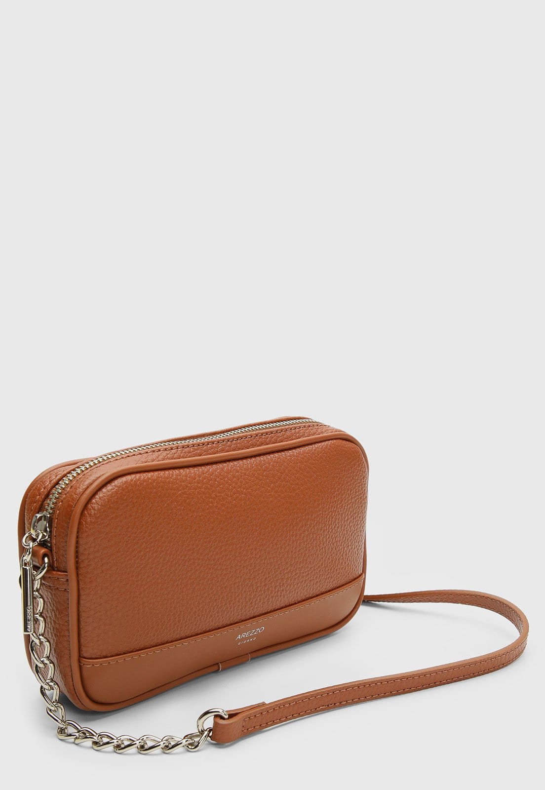 Vista 2 Bolsa Feminina Arezzo Soul Pequena Arezzo caramelo