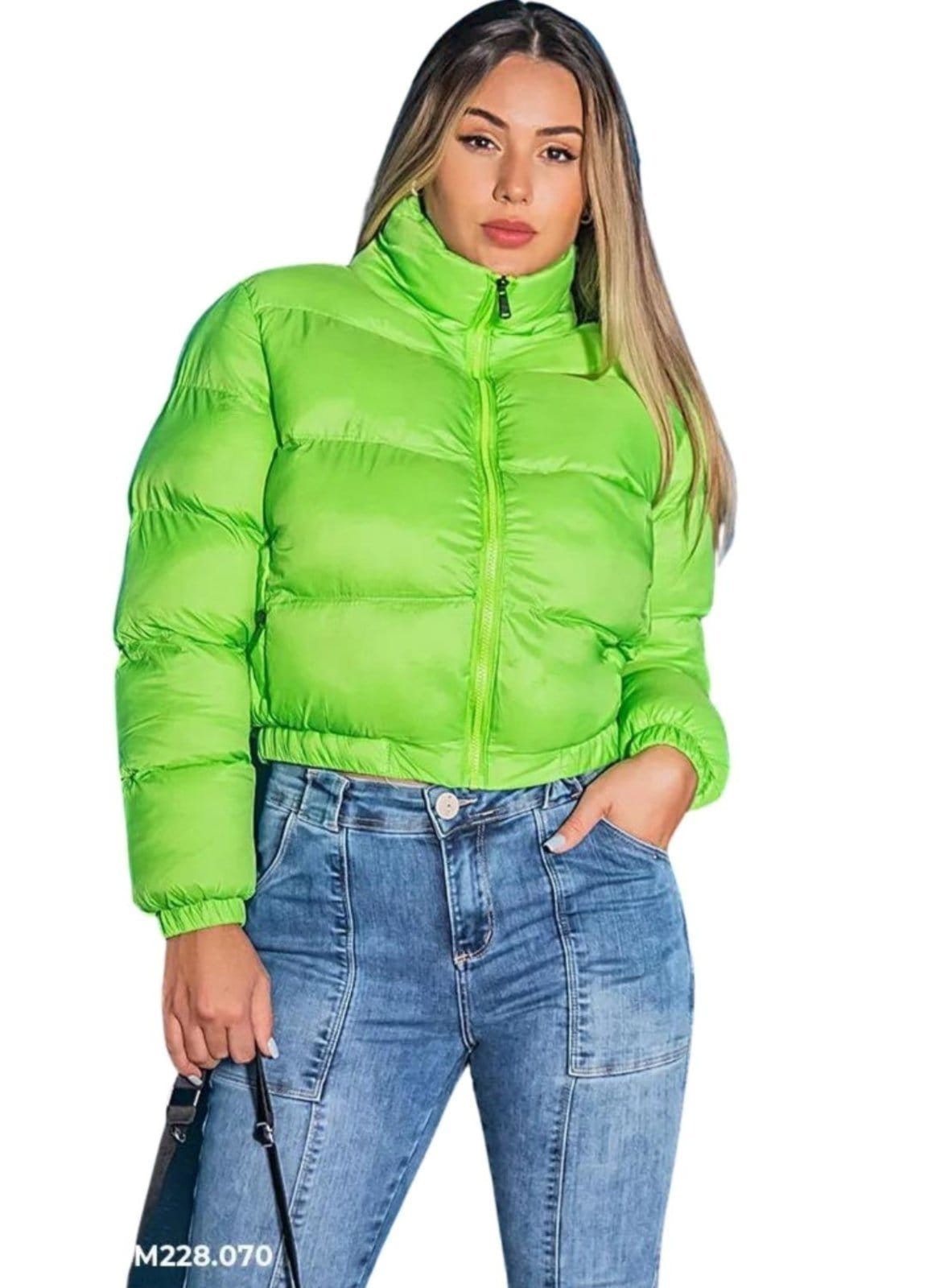 Jaqueta Bomber Cropped Paloma Color com Capuz Removível - 2