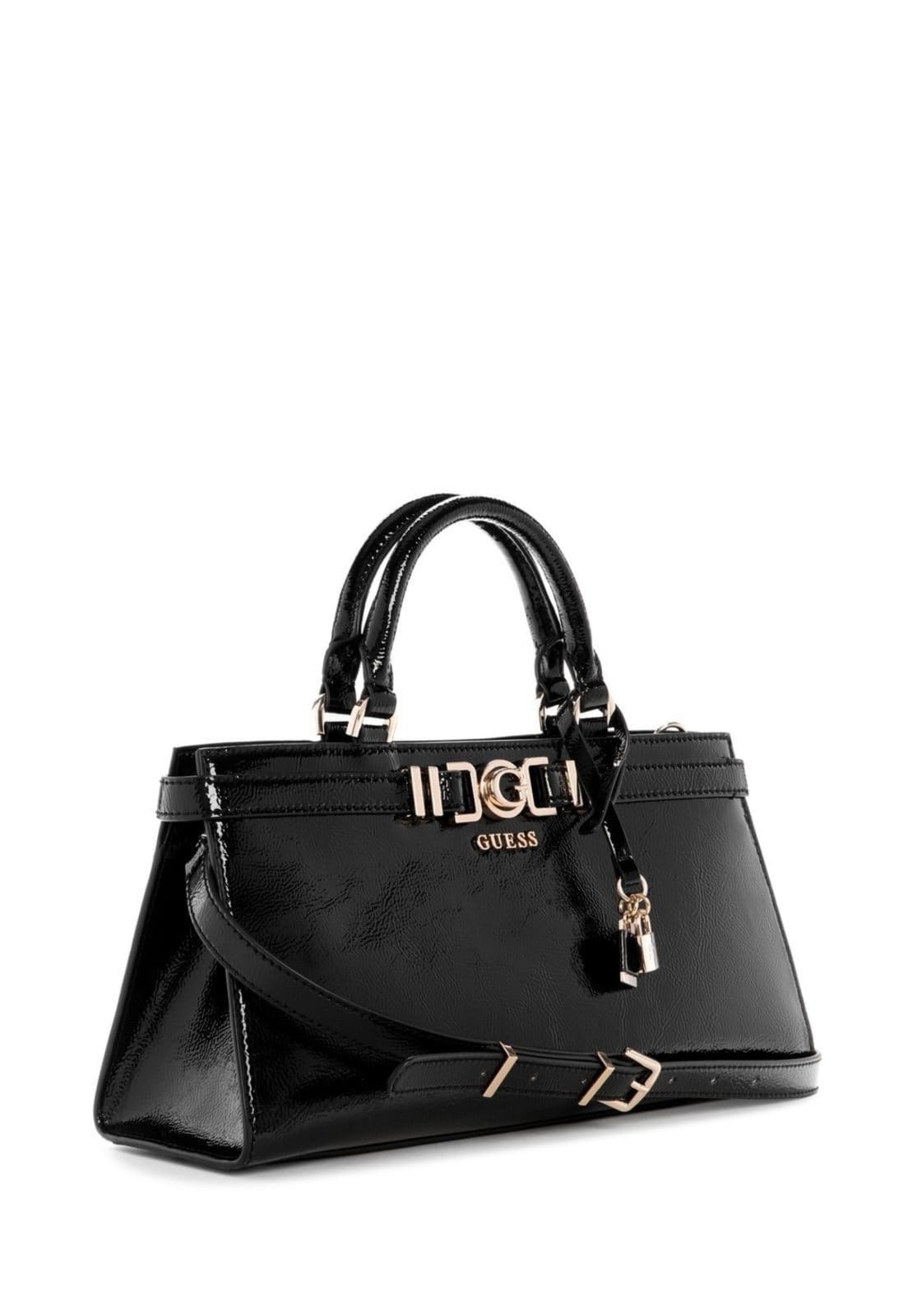 Vista 2 Bolsa Guess Cirene Triple Comp Satchel Guess preto