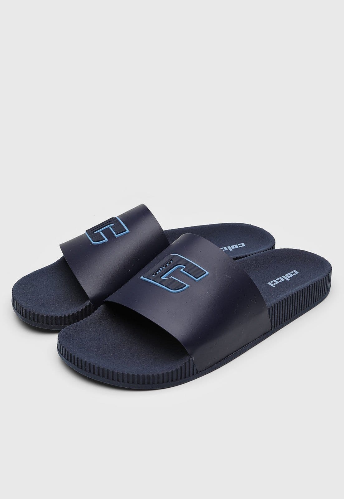 Vista 2 Chinelo Slide Colcci Logo Azul-Marinho Colcci azul marinho