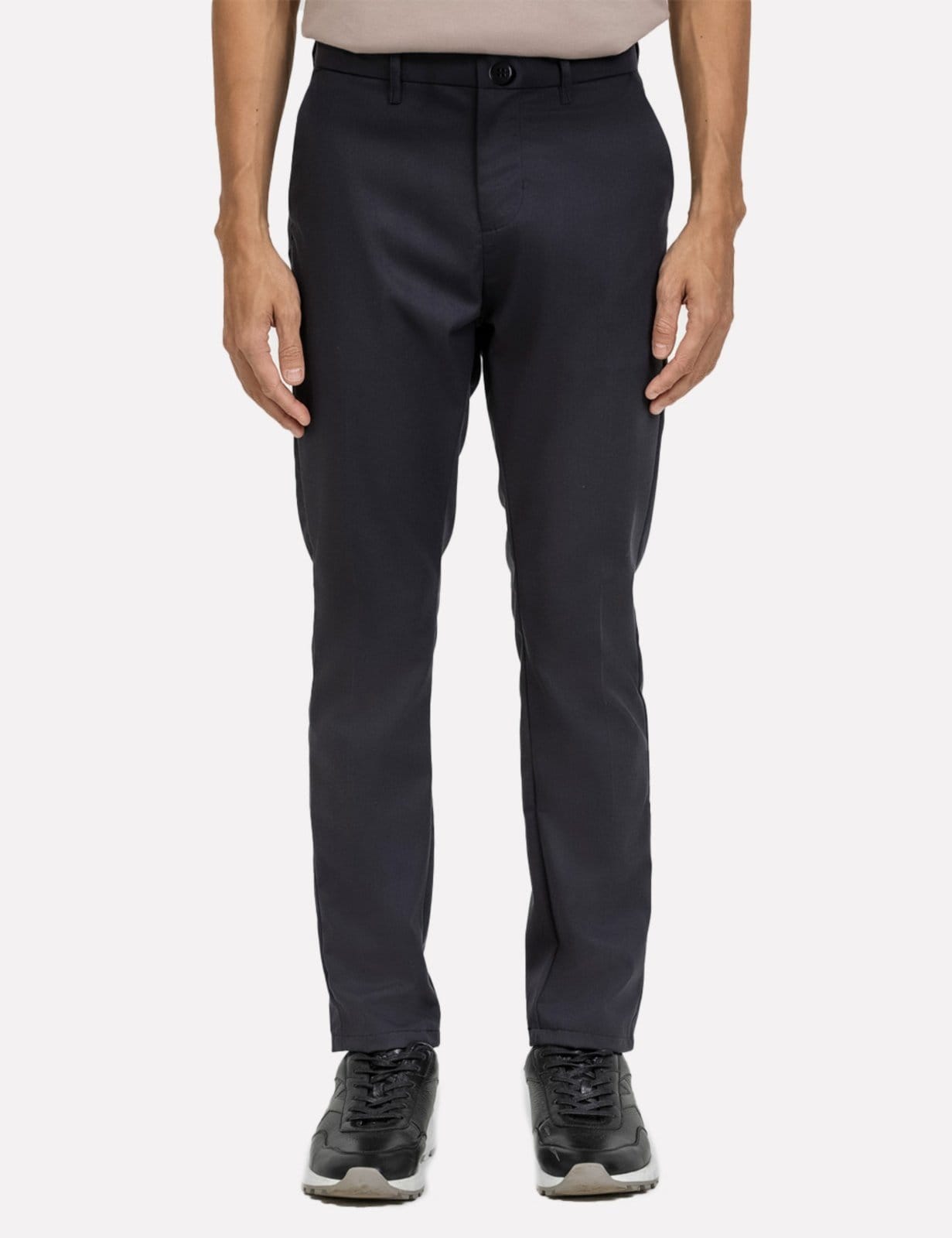 Calça K&J Black Masculina Slim Cropped Grafite