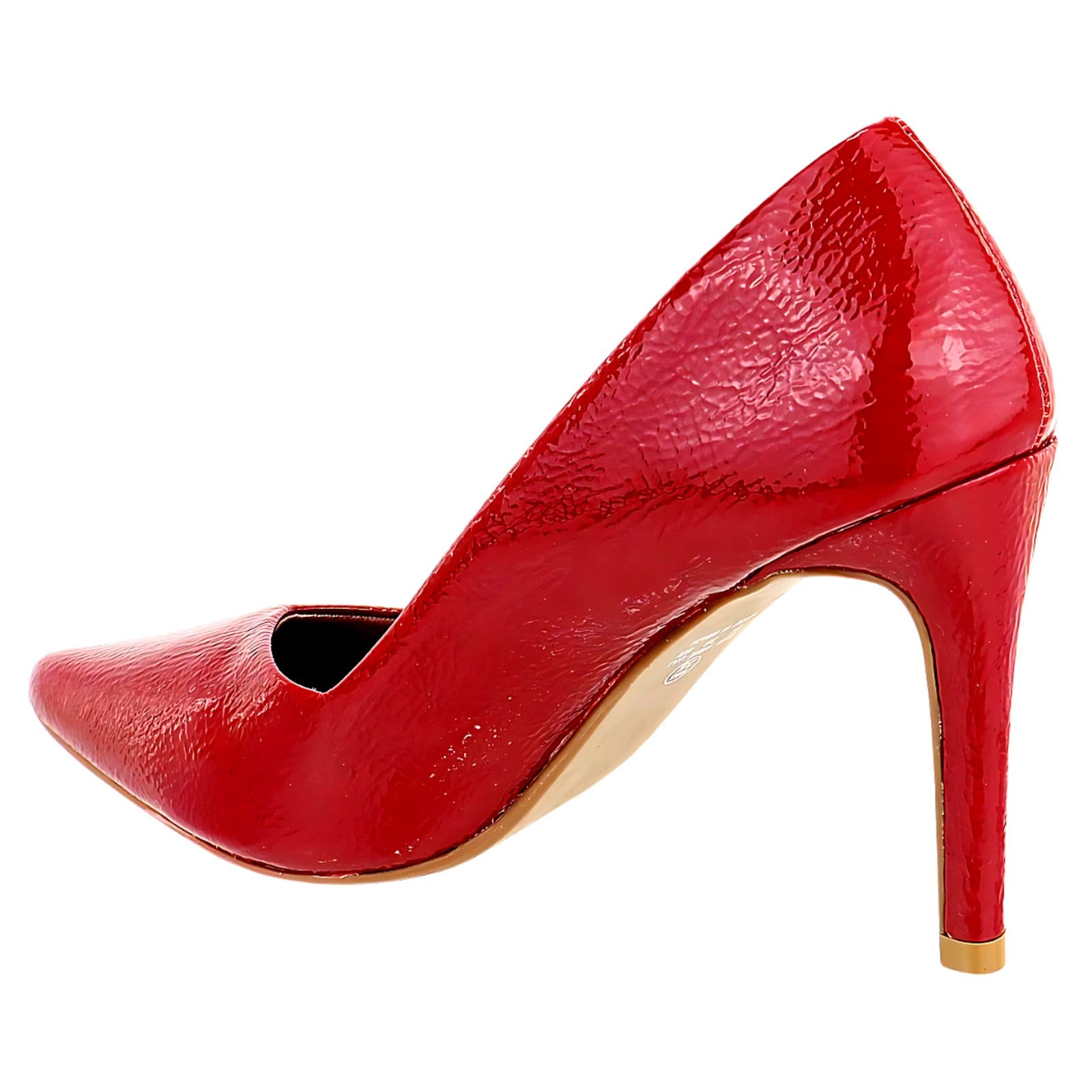 Vista 2 Scarpin de Bico Fino Verniz Hannah Footwear vermelho