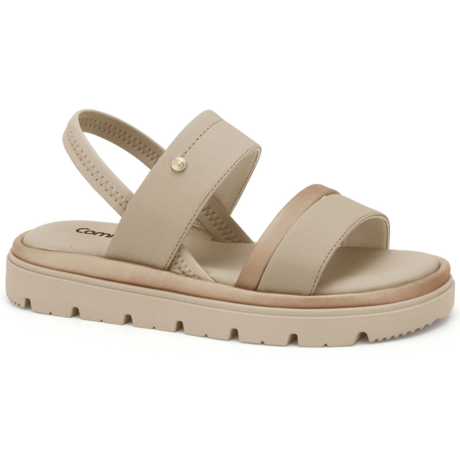 Sandália Anabela Almond Comfortflex 2546304-7