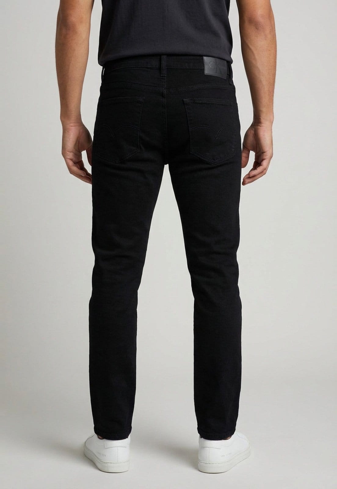 Vista 2 Calça Jeans Masculina Calvin Klein Jeans Slim 5 Pockets Preta Calvin Klein Jeans preto