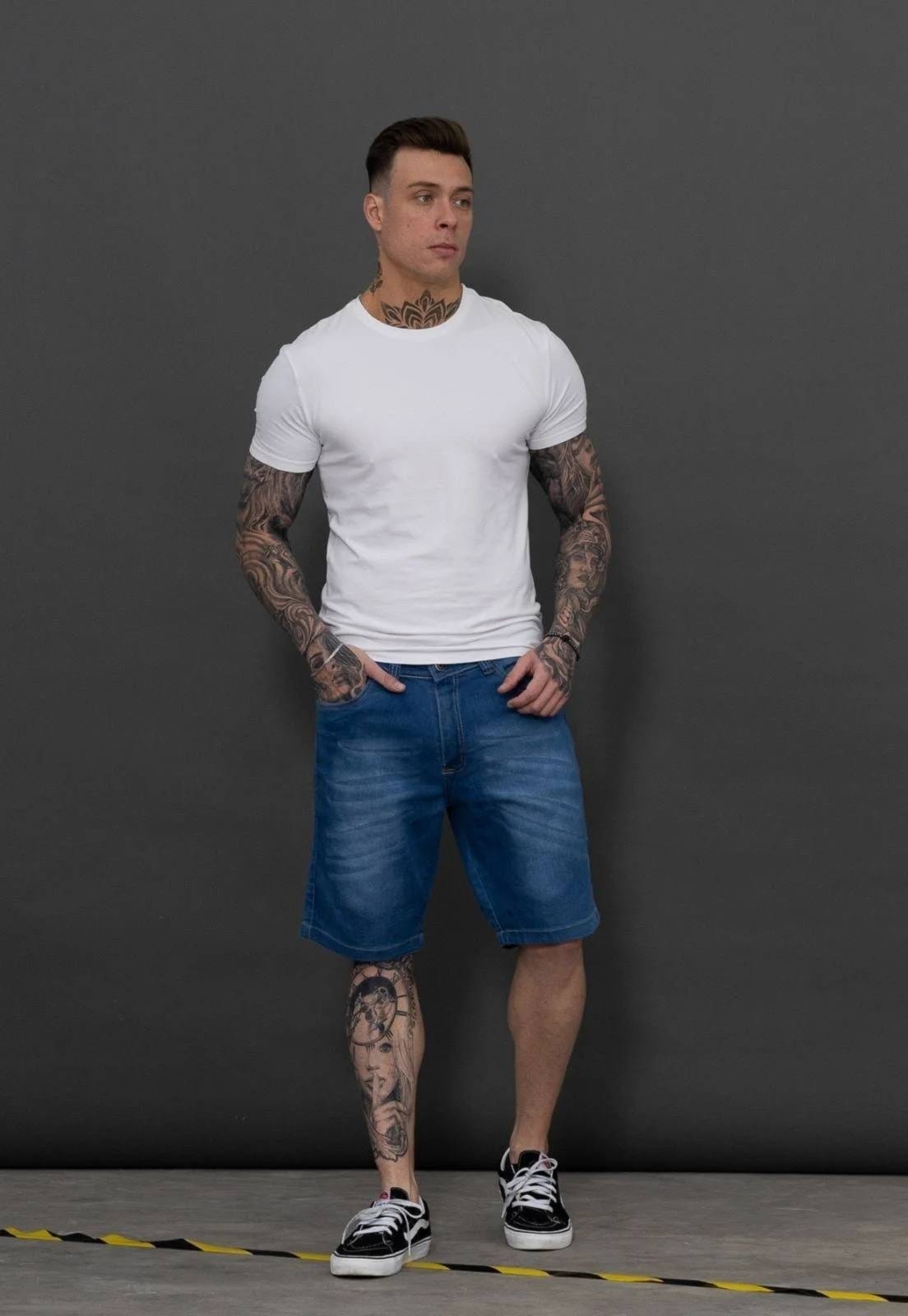 Bermuda Masculina Jeans 5 Estilos Comfort Fashion Estilo Moderno