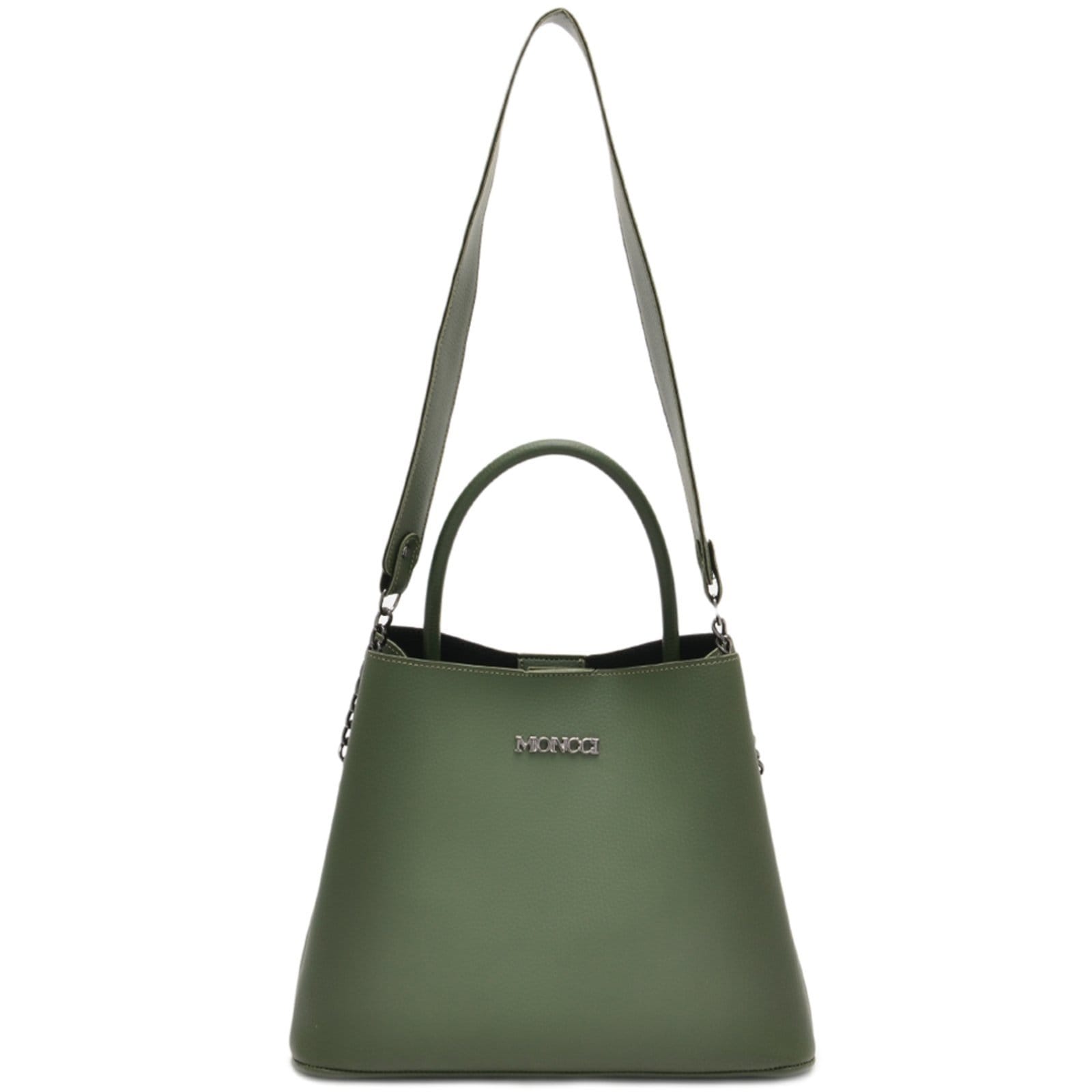 Vista 2 Bolsa Feminina Moncci Saco Tiracolo Madri Militar MONCCI azul/azul marinho/verde/verde militar verde
