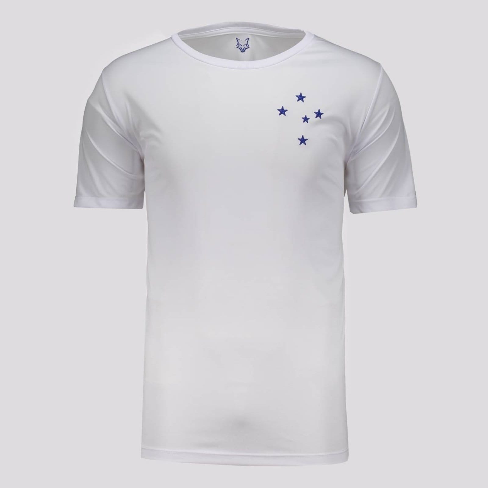 Camisa Cruzeiro Esportiva Branca e Marinho