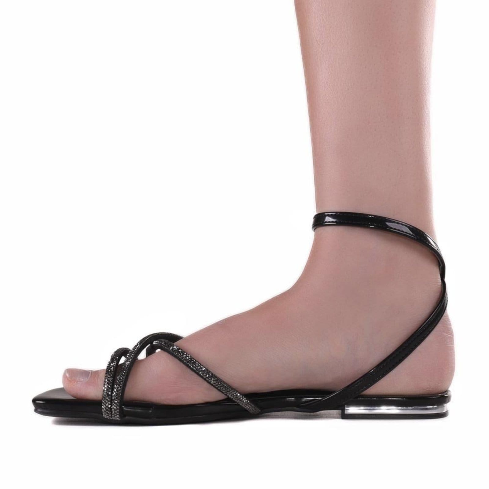 Vista 2 Sandália Feminina Via Marte 23-14703 Via Marte VIA MARTE preto