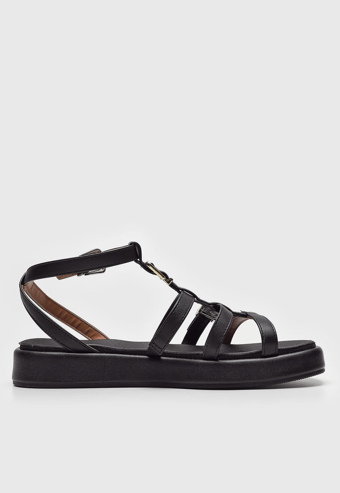 Vista 2 Rasteira Flat Vizzano Fivelas Preta VIZZANO preto