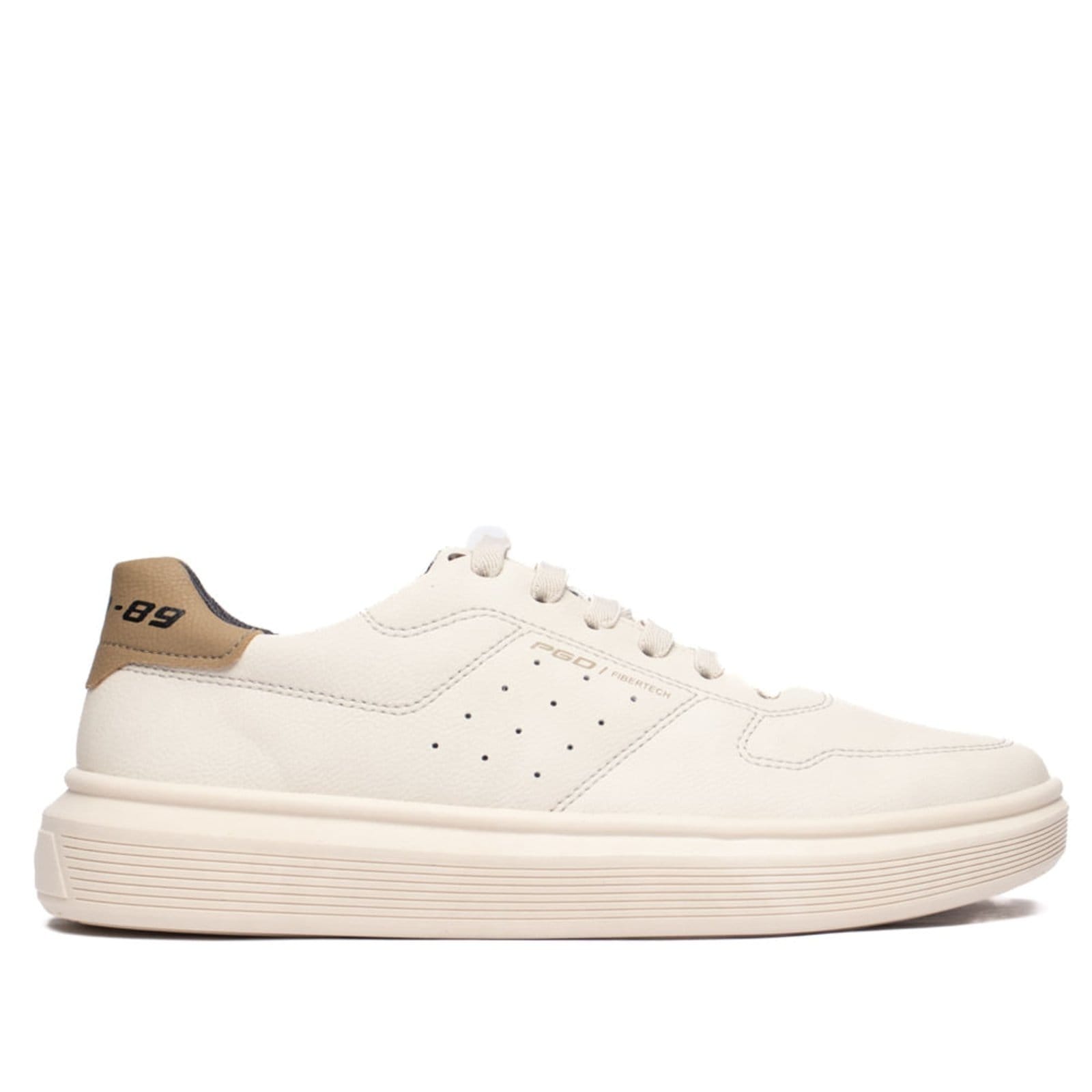 Sapatênis Masculino Pegada Fibertech Off White/Bege