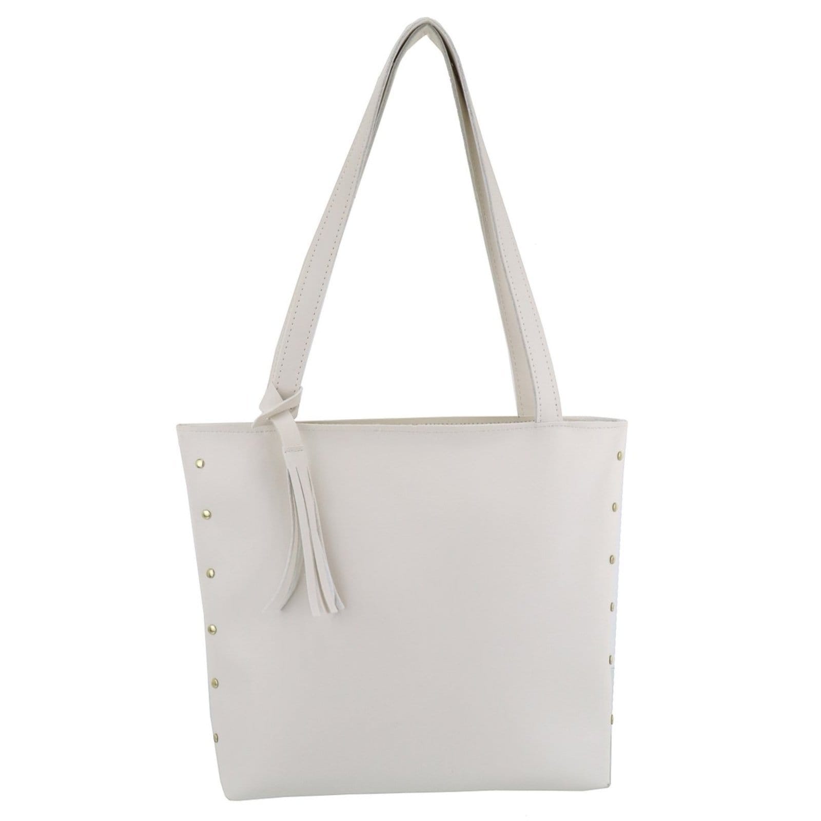 Bolsa Feminina Lavini Saco Shopper Sacola Grande Creme