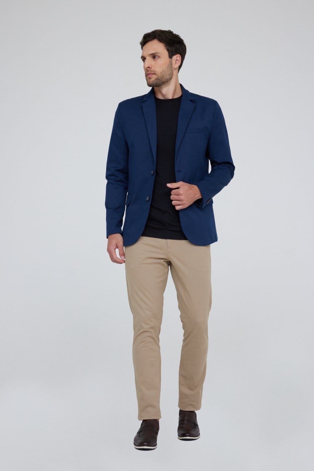 Calça Sarja Traymon Chino Slim Areia