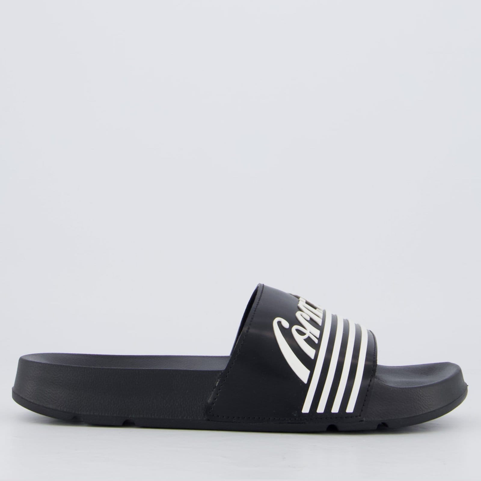 Vista 2 Chinelo Coca Cola Slide Moran Coca-Cola preto